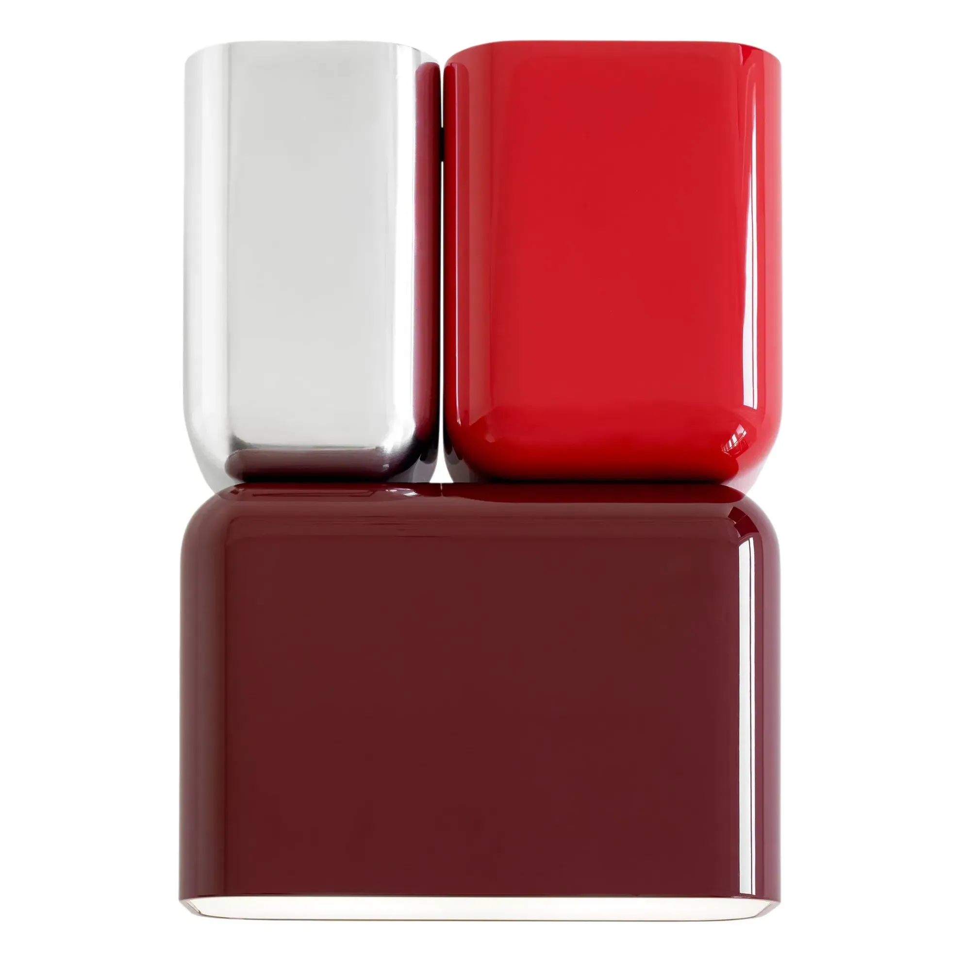 Tabata LN10 Wall Lamp by Luca Nichetto - Burgundy, Aluminium alternate view