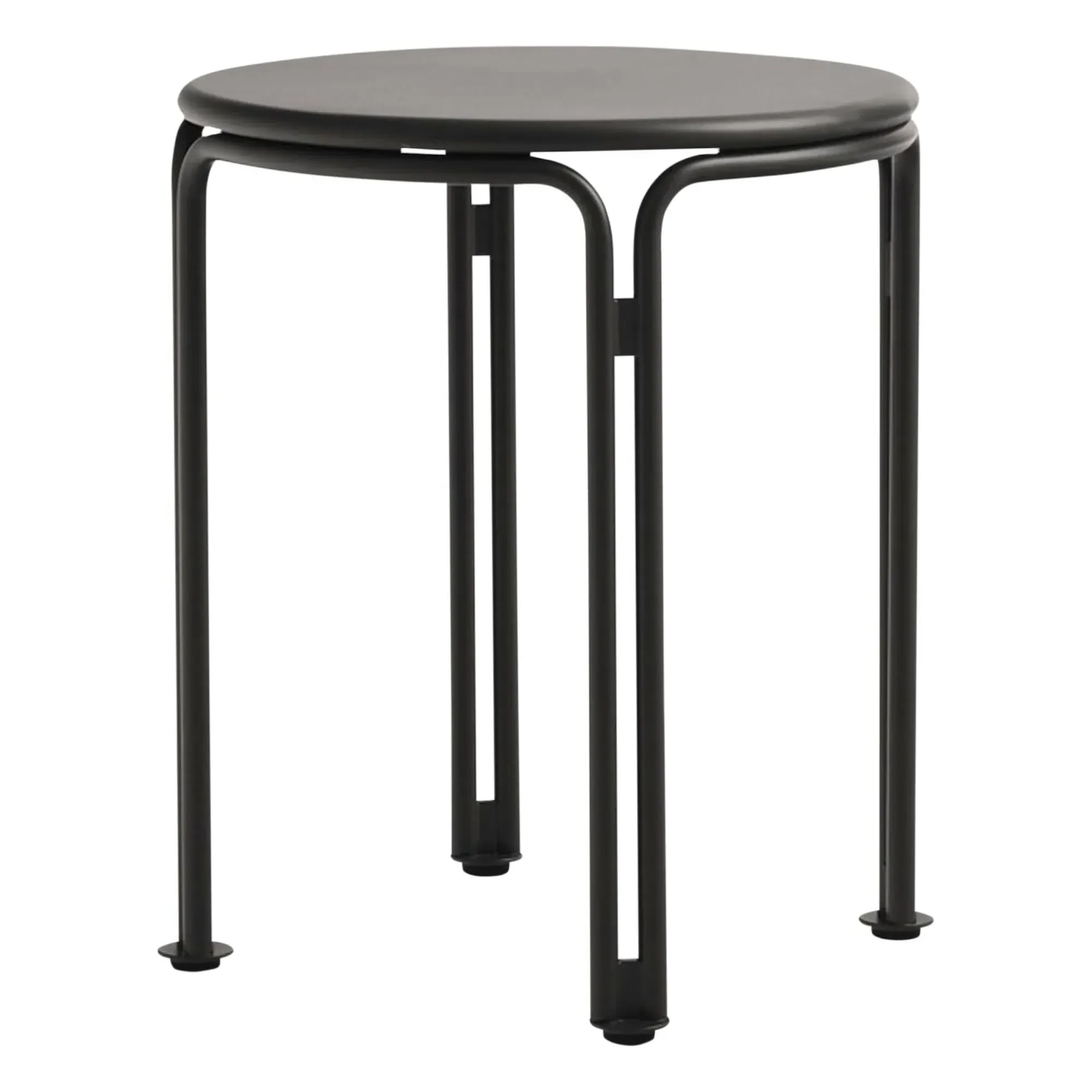 Thorvald SC102 Round Side Table - Black, Steel product