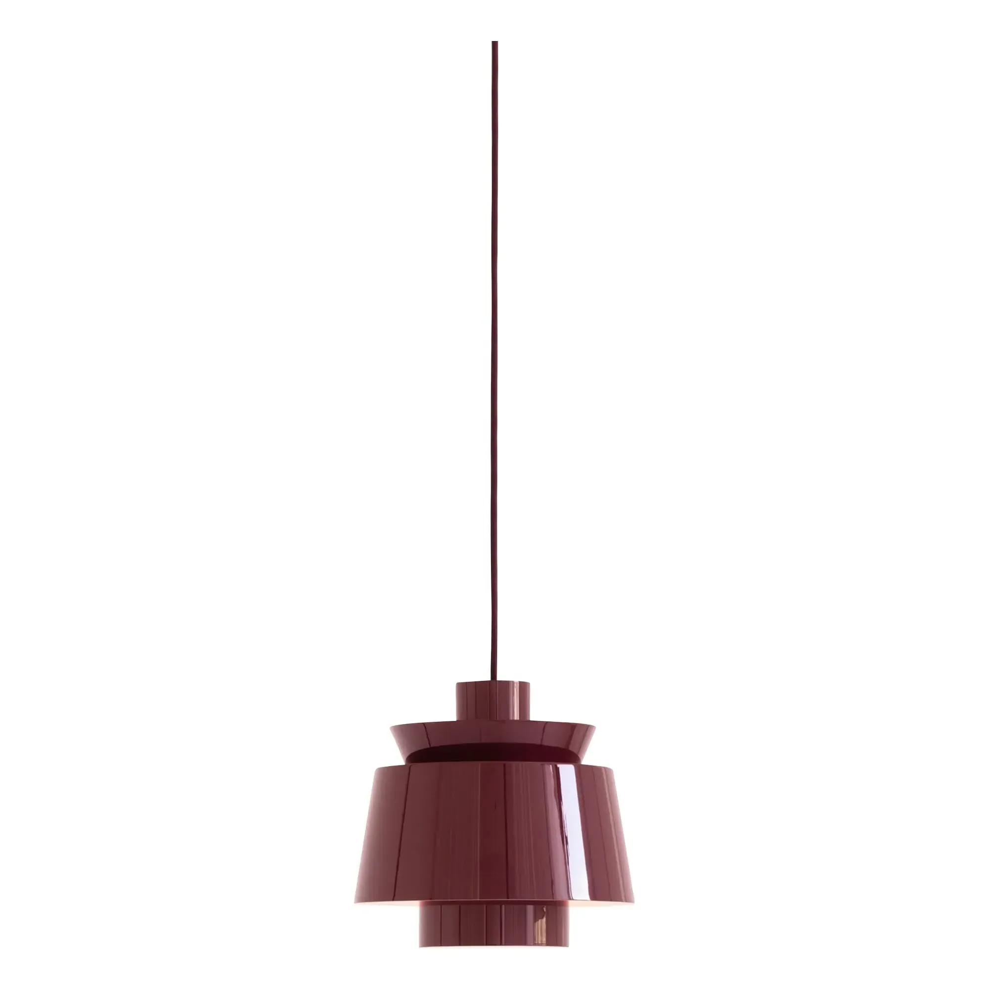 Utzon JU1 Jørn Utzon Suspension Lamp - Burgundy, Steel alternate view
