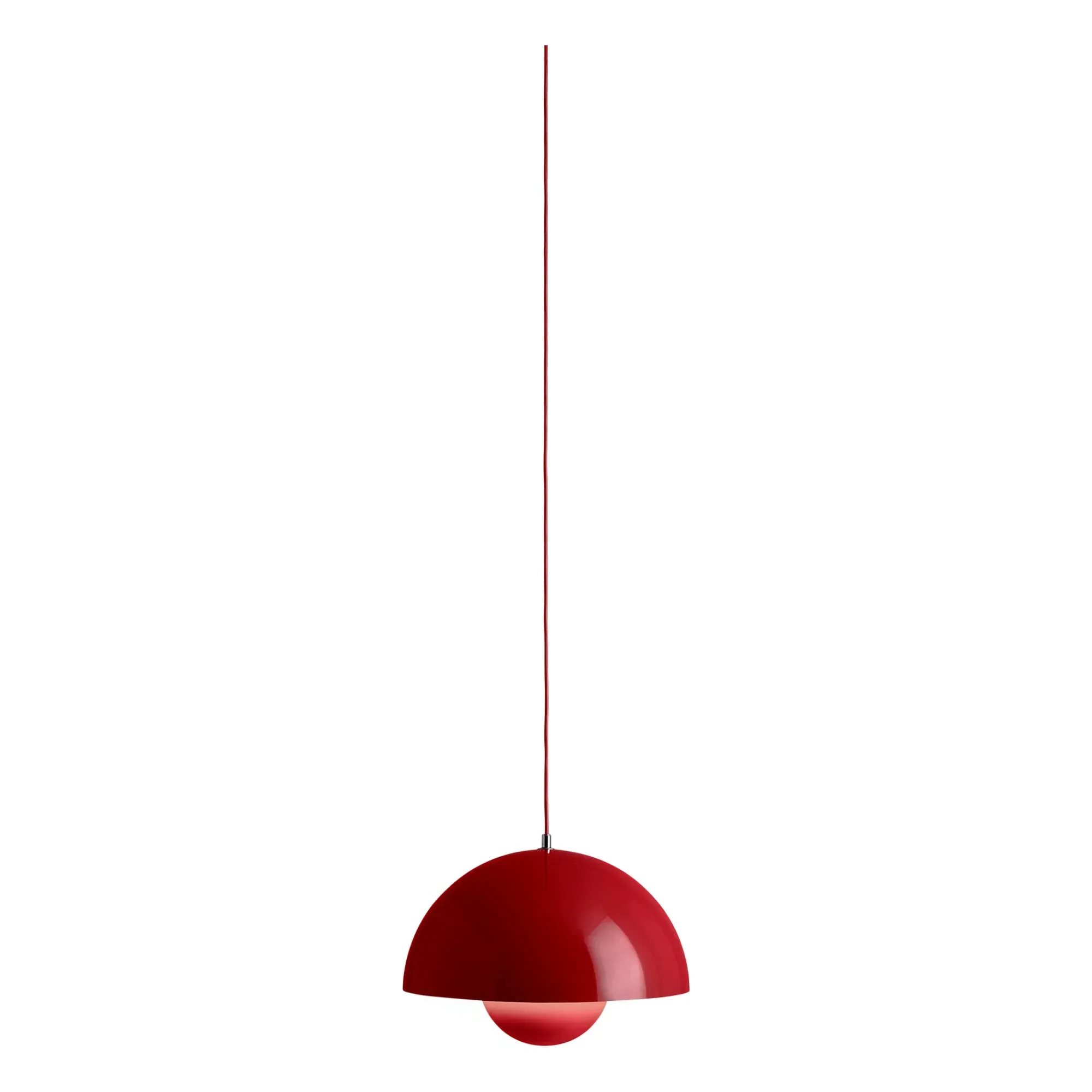 Verner Panton VP7 Flowerpot Pendant Light - Vermillion, Metal product