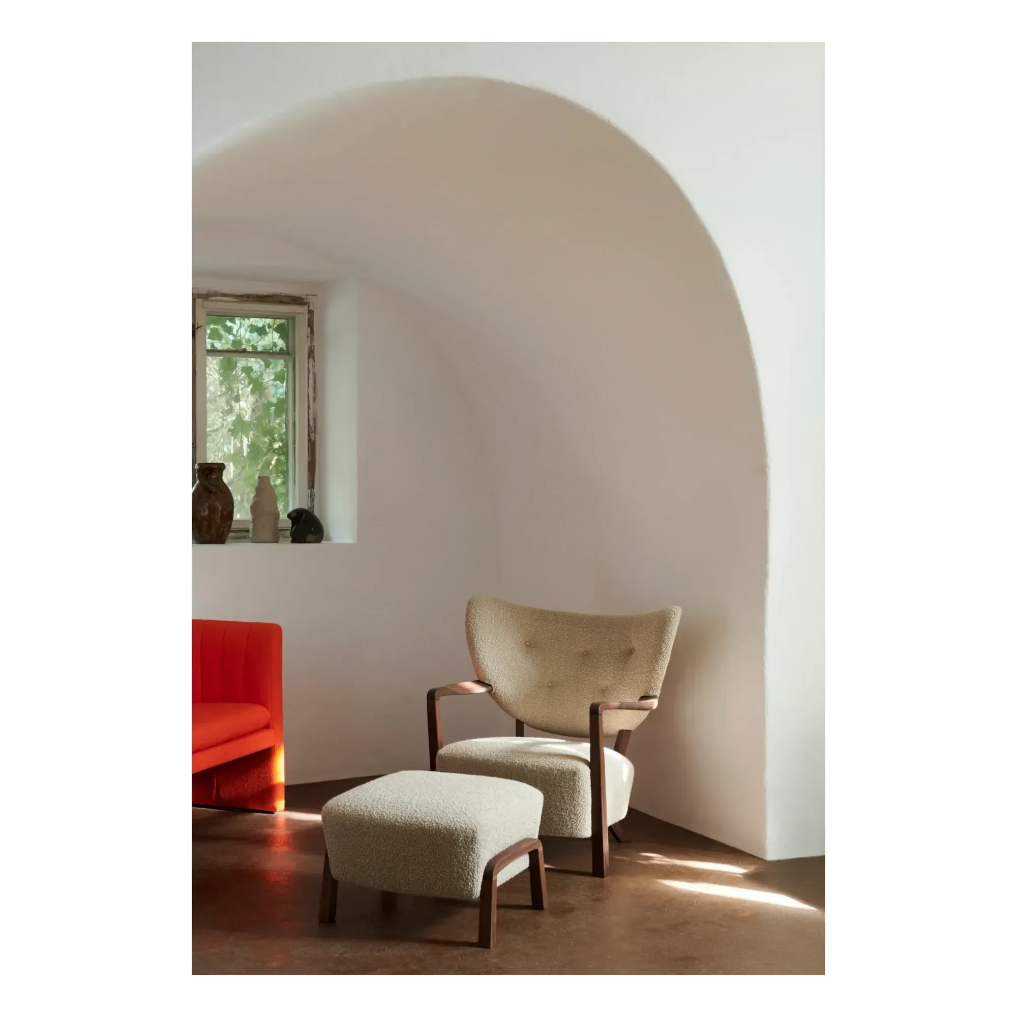 Wulff ATD3 Ottoman - Oak, Wool Blend alternate view