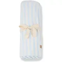 Betta Striped Blanket - Pale Blue, Cotton Modal alternate view