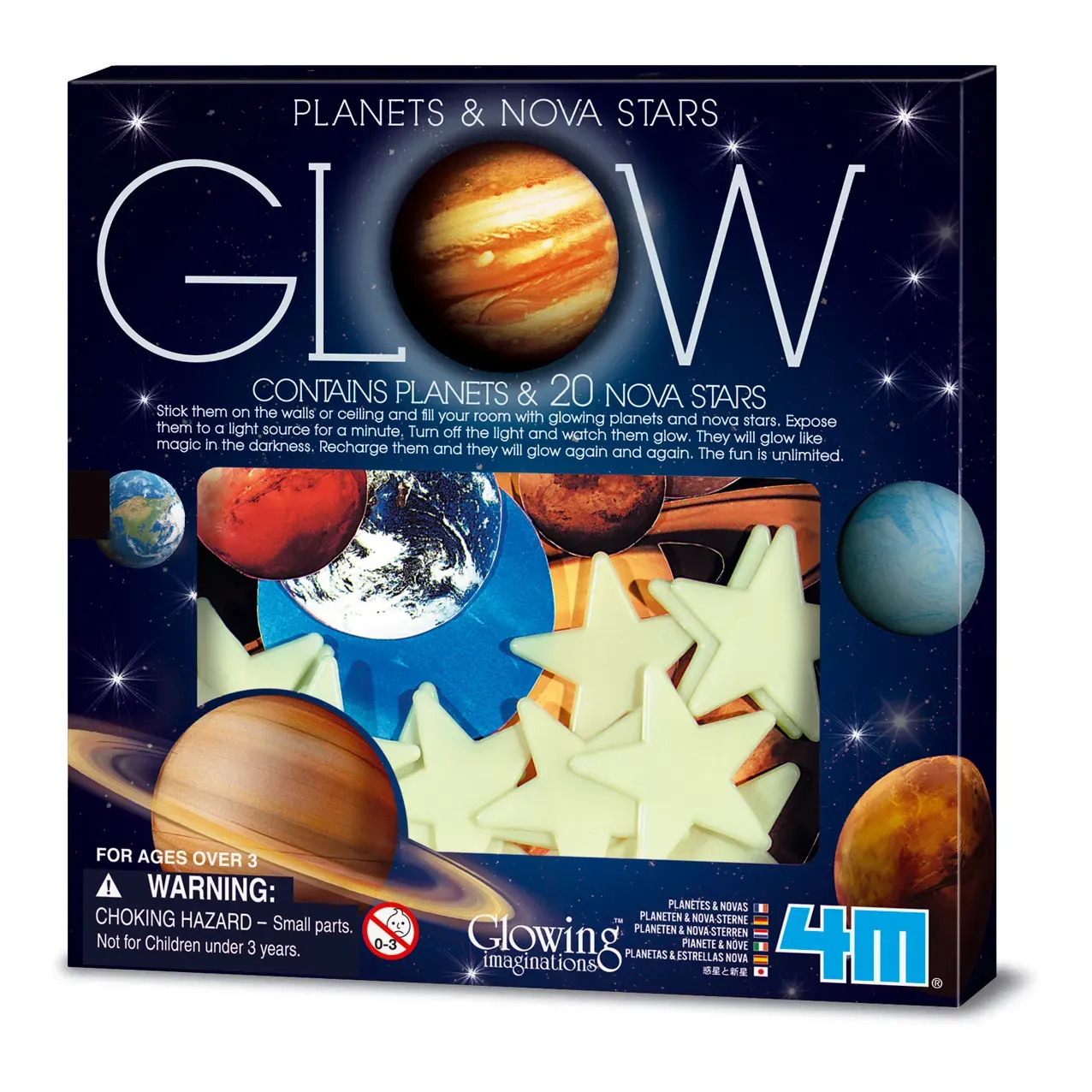 Planets and Stars Glow-in-the-Dark Sticker Pack - Multicoloured product