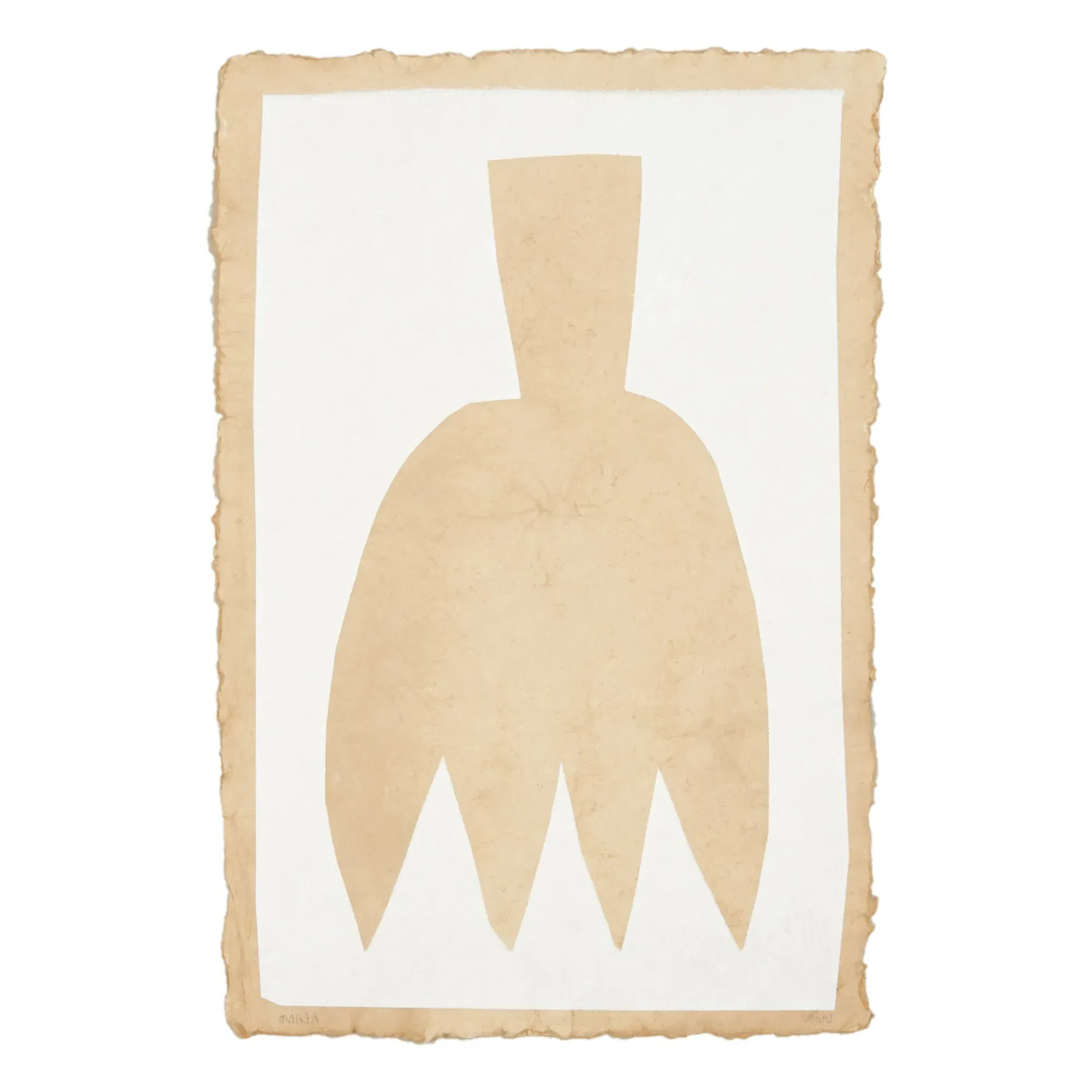 Lamp Poster - Natural, Recycled Cotton Rag Paper product