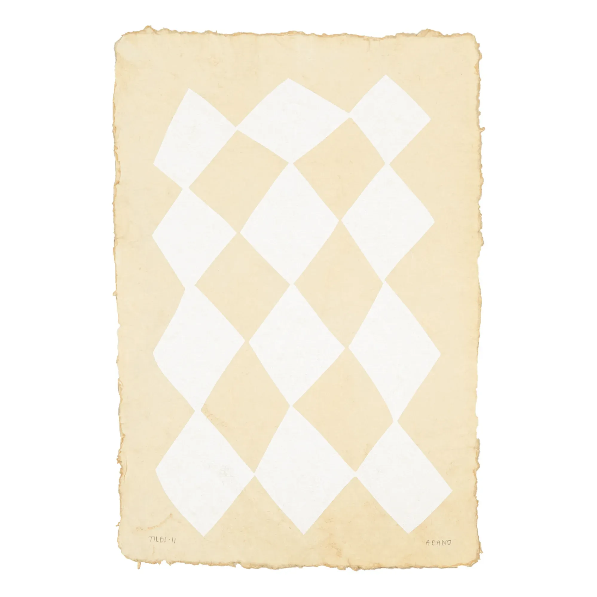 Tiles II Poster - Natural, Recycled Cotton Rag Paper product