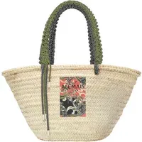 Janine Macramé Basket - Khaki, Palm Leaf alternate view