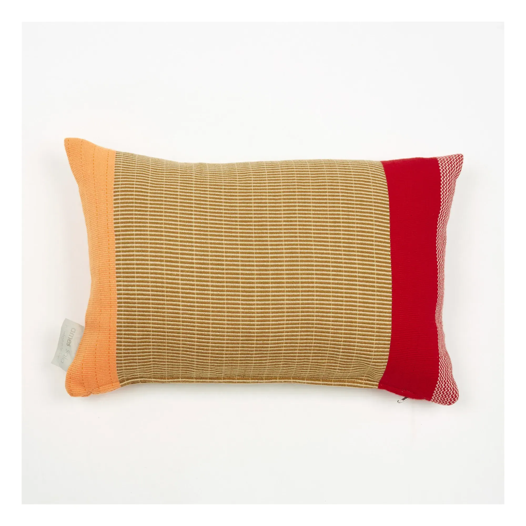Maraca Hand-Woven Cushion - Multicoloured, Cotton alternate view