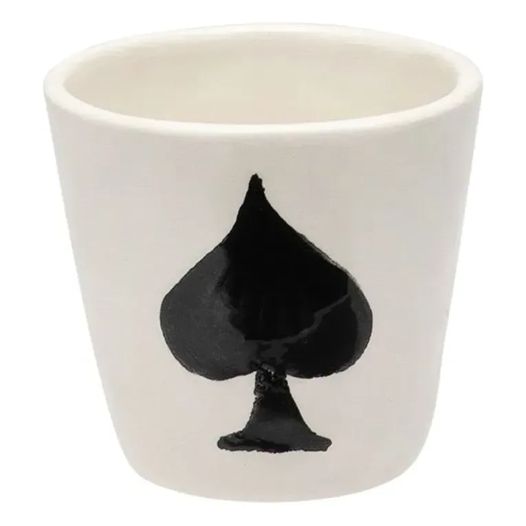 Ace of Spades Espresso Cup - Black, Earthenware product