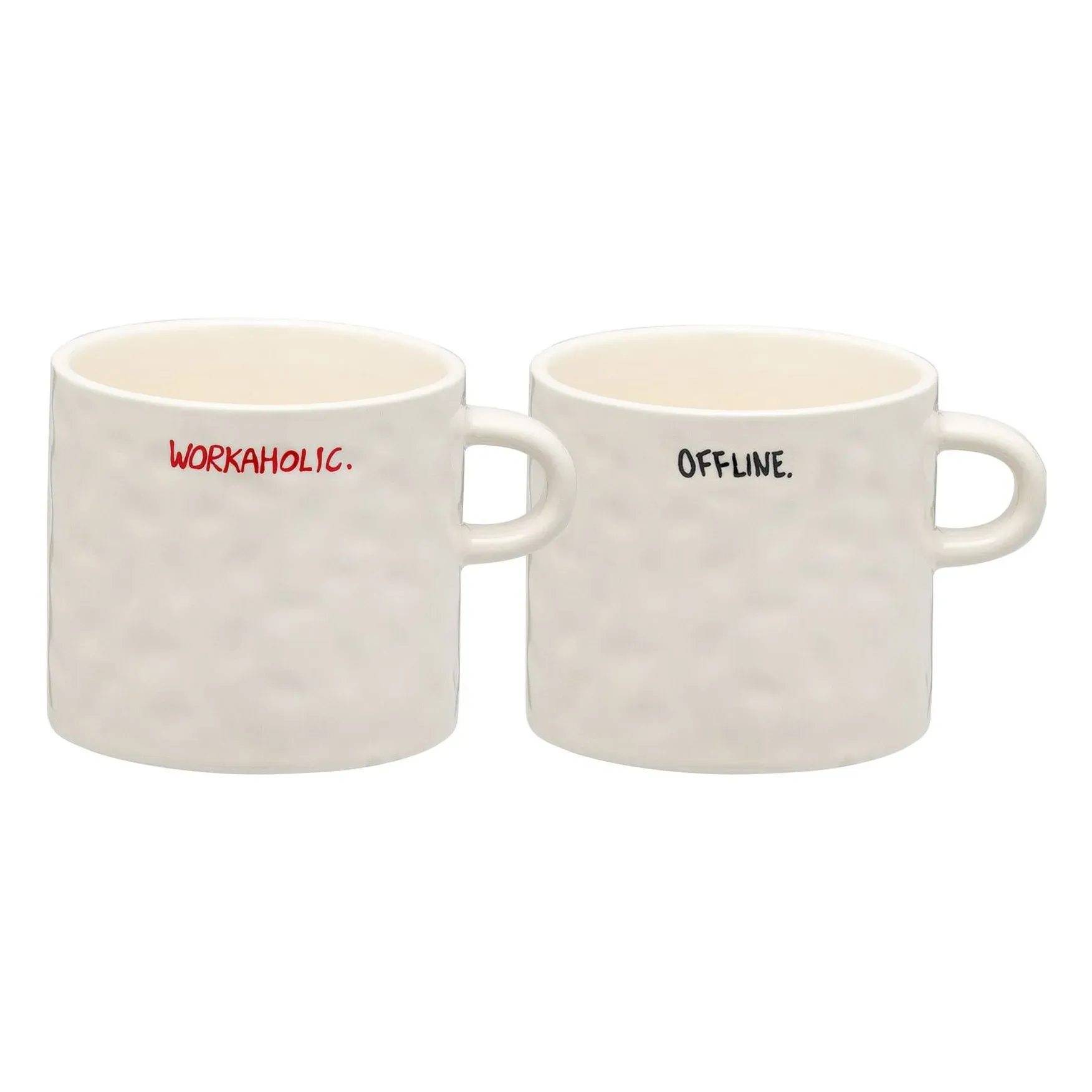 All About Balance Mugs Set of 2 - Ecru, Stoneware product