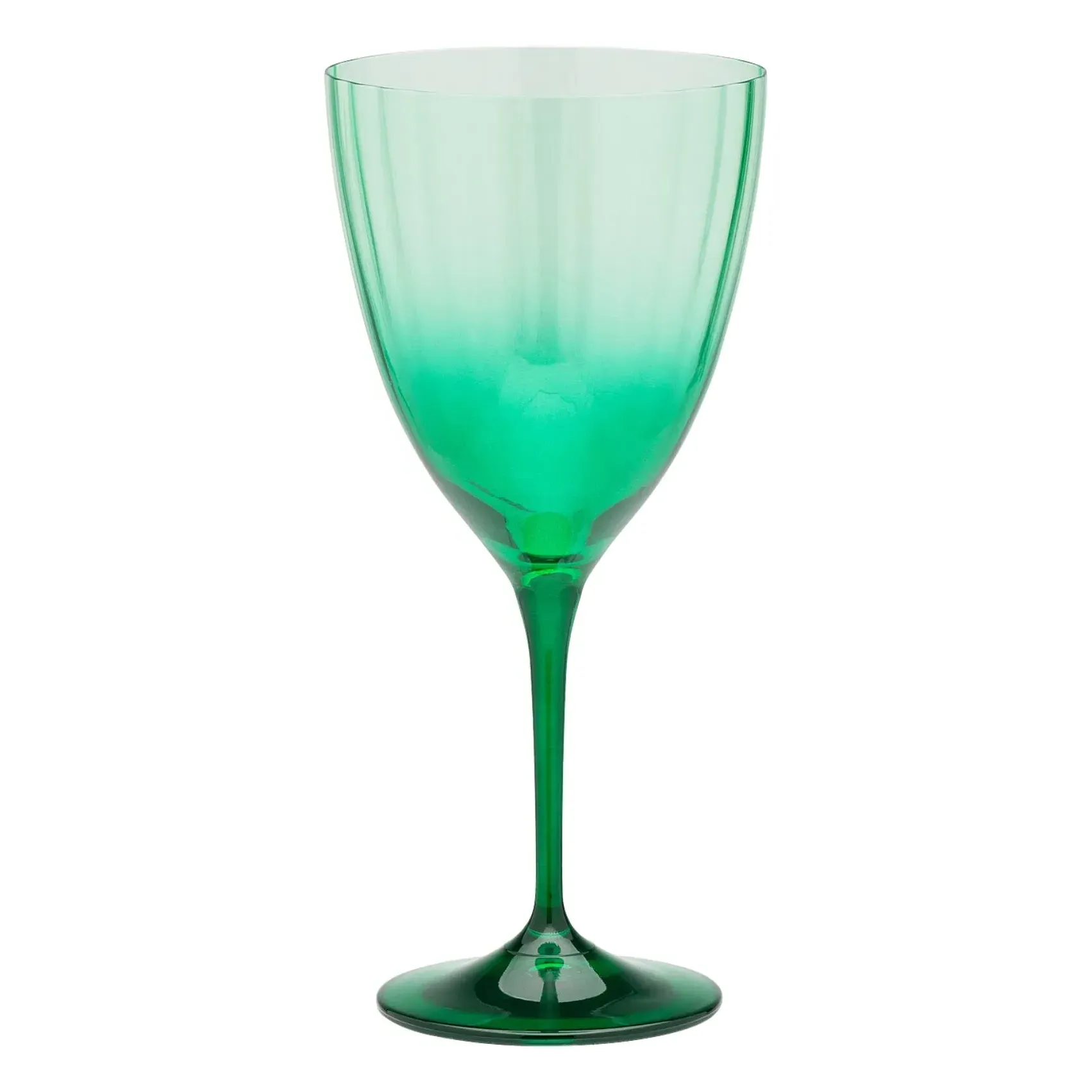 Anna + Nina Faded Forest Wine Glass - Green, Crystalline Glass product