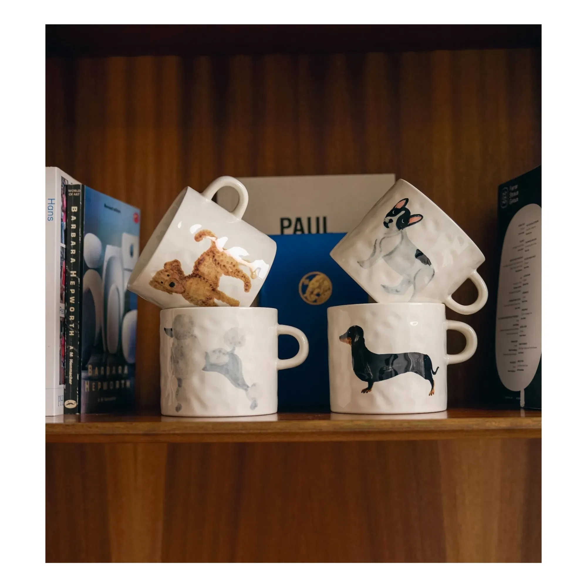 Anna + Nina Labradoodle Mug - White, Stoneware alternate view