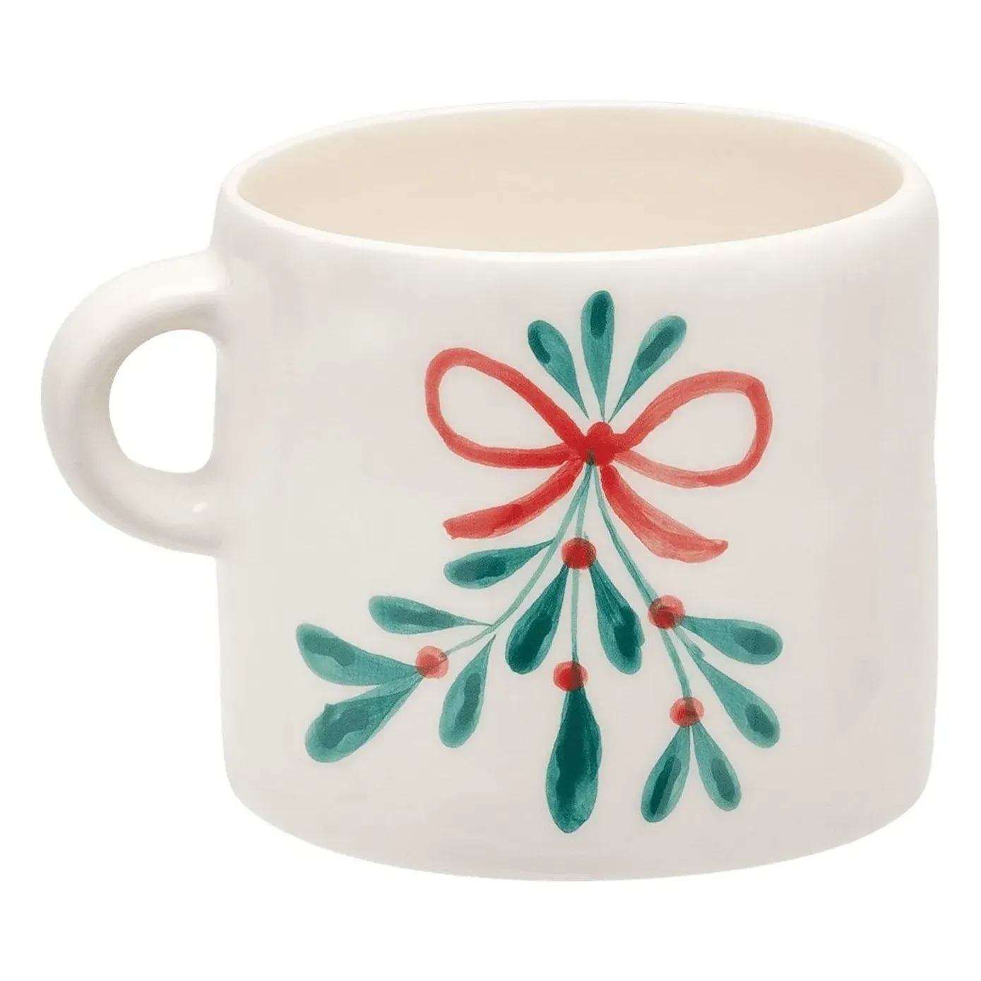 Anna + Nina Mistletoe Mug - Green, Stoneware product
