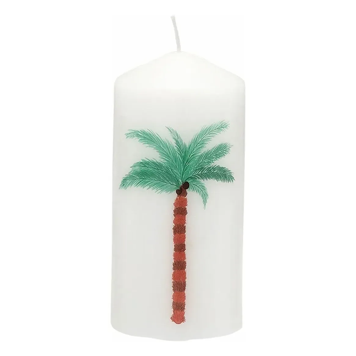 Anna + Nina Palm Tree Blunt Candle - Green, Paraffin product
