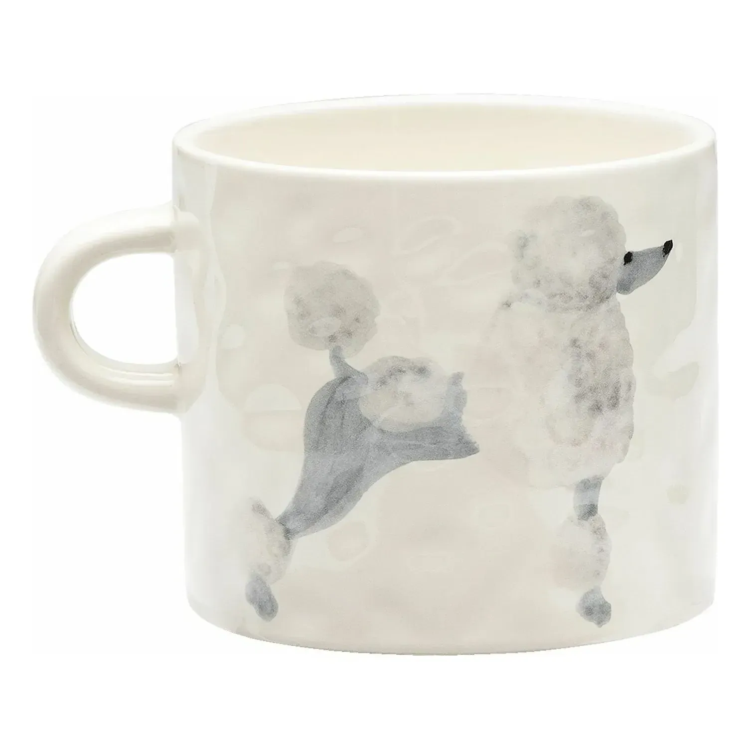 Anna + Nina Poodle Mug - White, Stoneware product