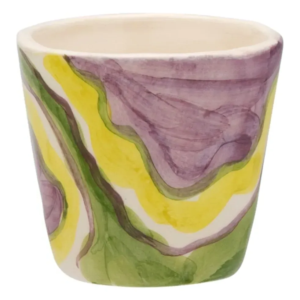 Anna + Nina Psychedelic Espresso Mug - Multicoloured, Terracotta product