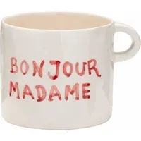 Bonjour Madame Mug - Red, Ceramic alternate view