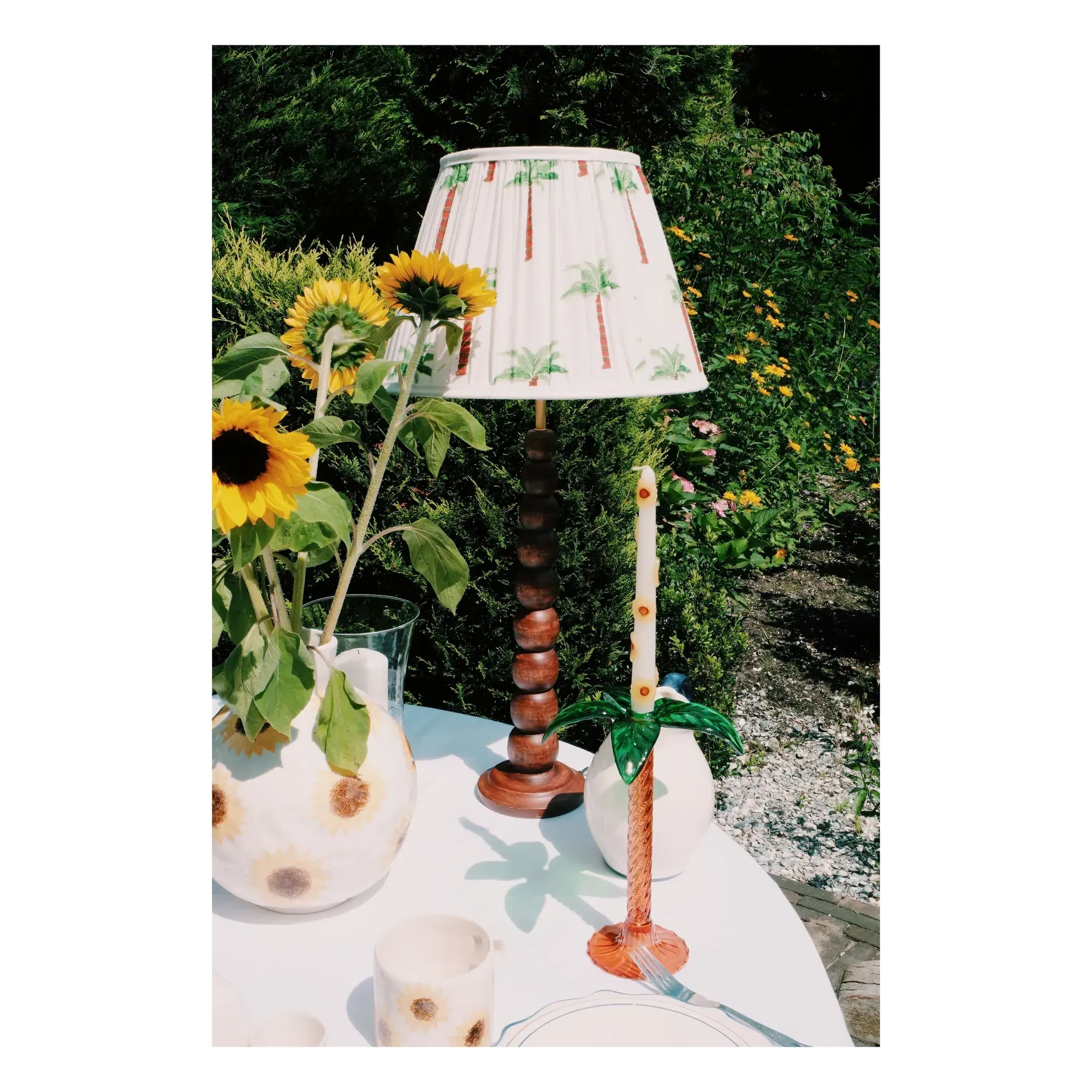 Bubble Wooden Lamp Base - Brown, Mango Wood alternate view