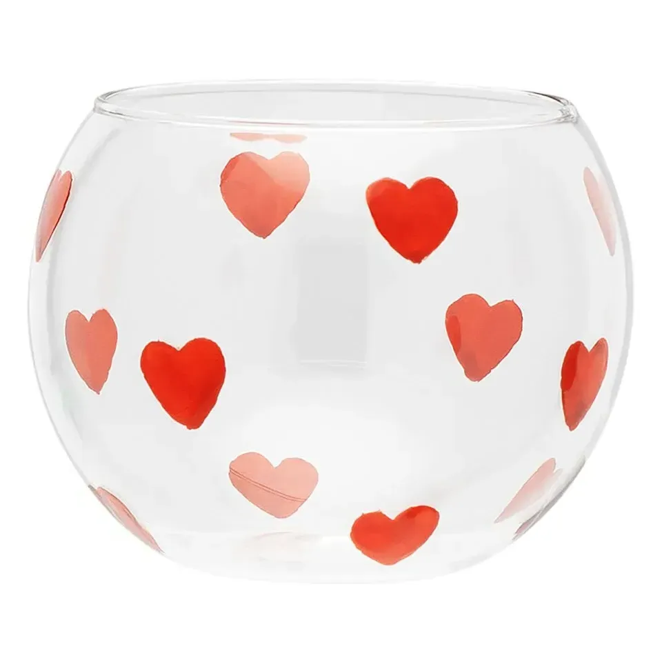Classic Love Candle Jar - Red, Borosilicate Glass product