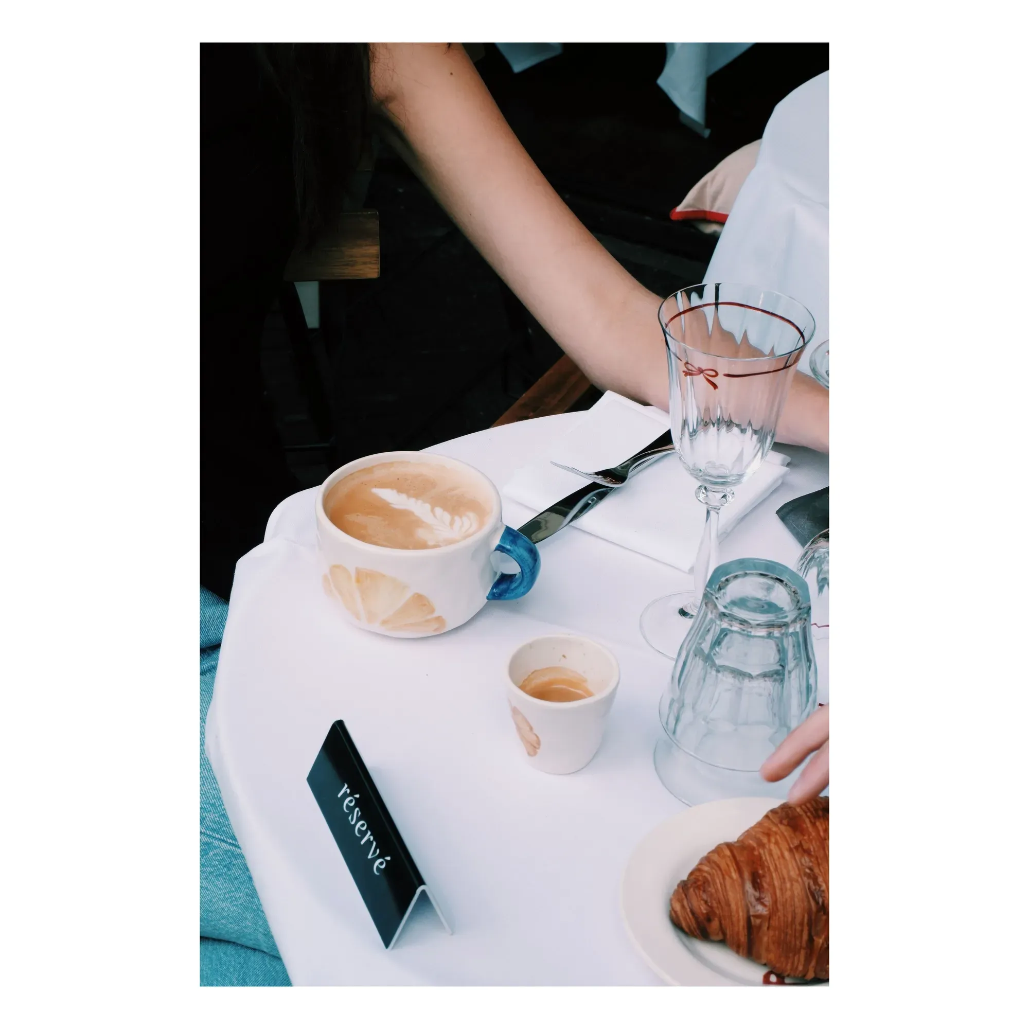 Croissant Espresso Cup - White, Ceramic alternate view