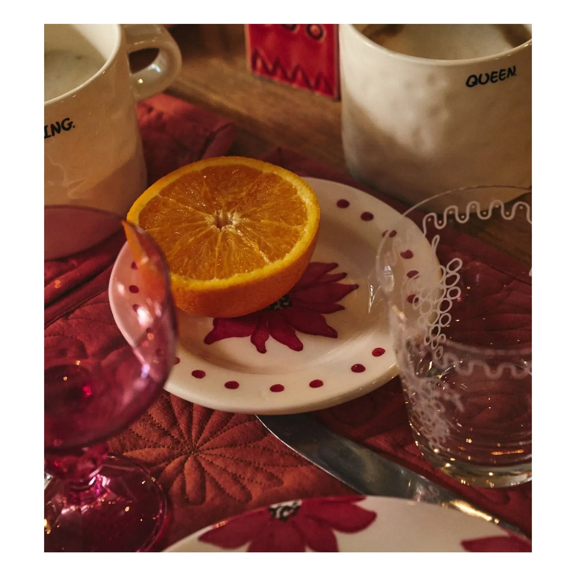 Fiorita Dessert Plate - Red, Ceramic alternate view