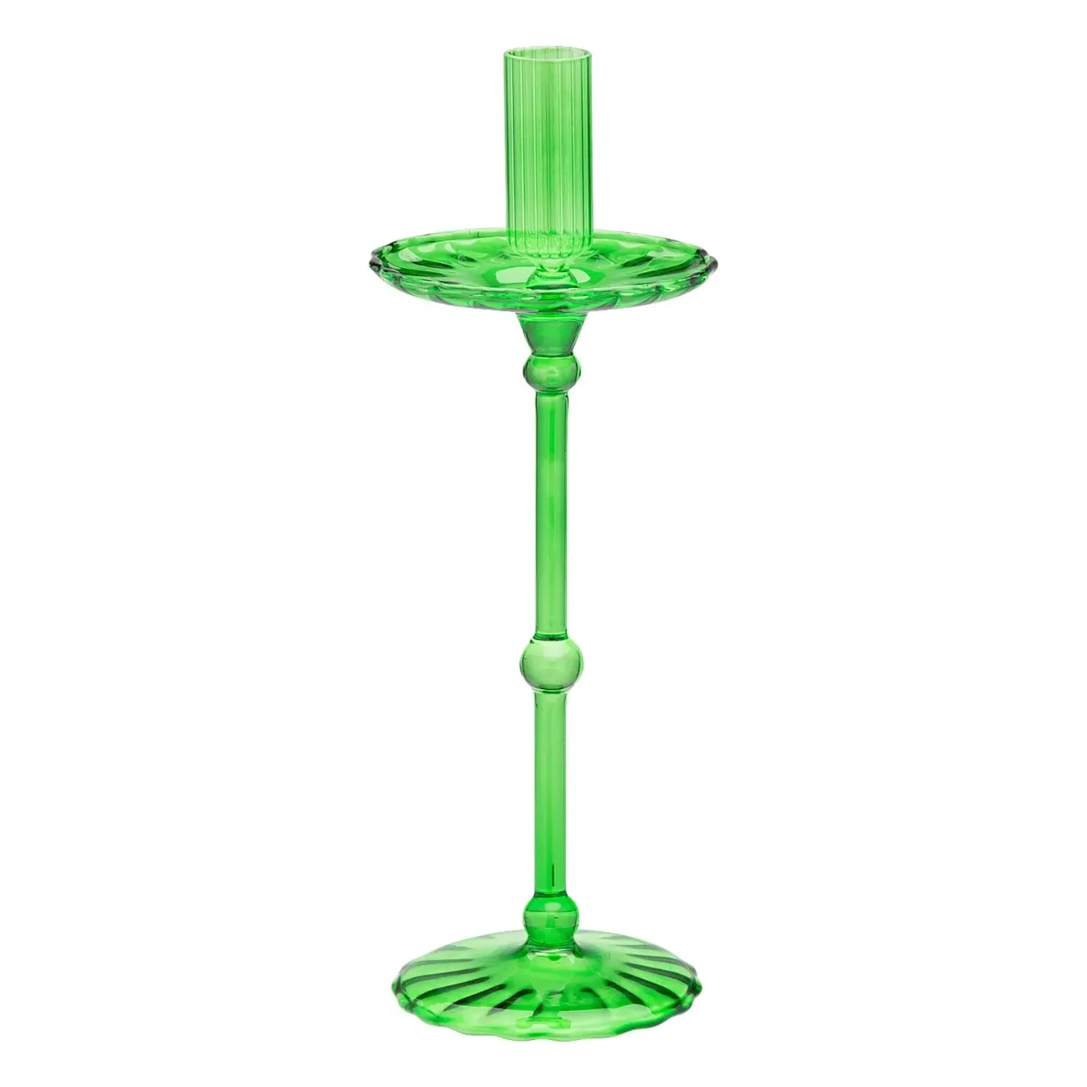 Forest Carousel Candleholder - Green, Borosilicate Glass product