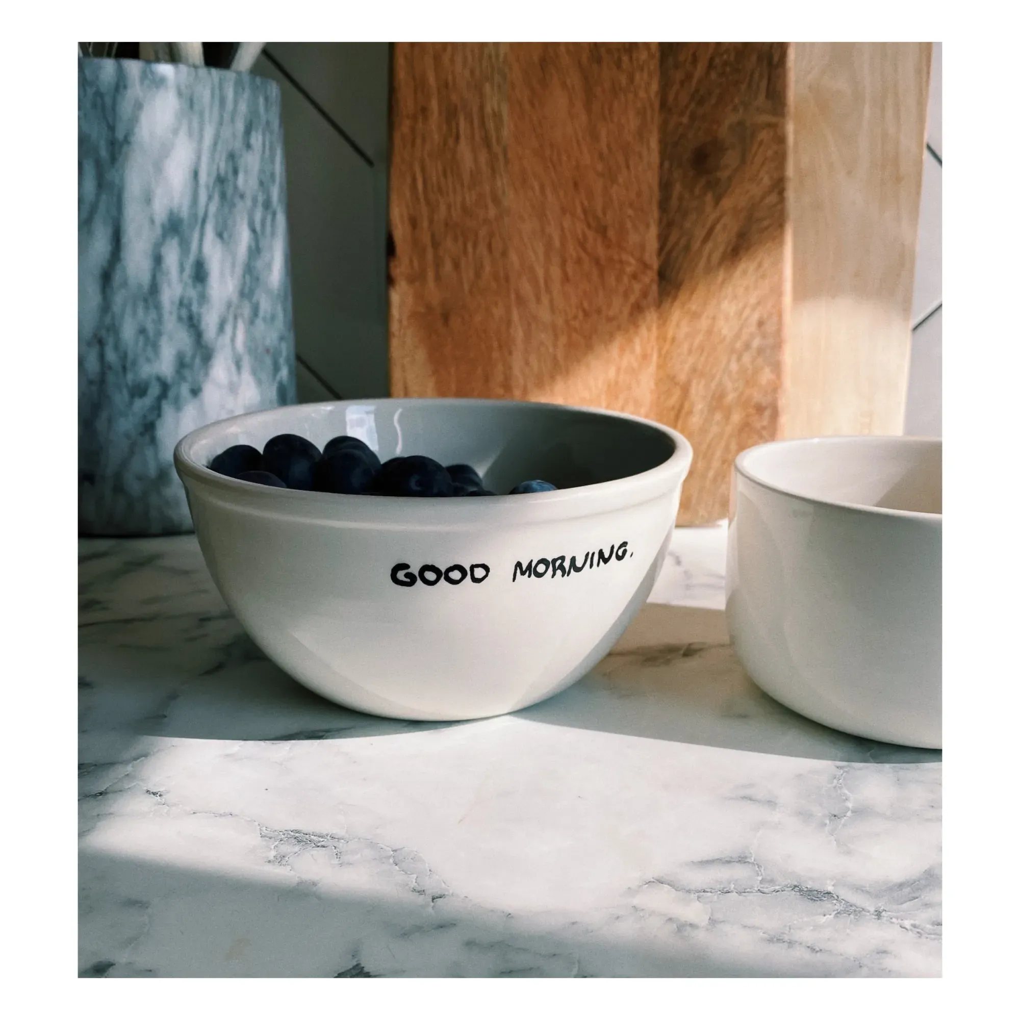 Good Morning Ceramic Bowl - Cream alternate view
