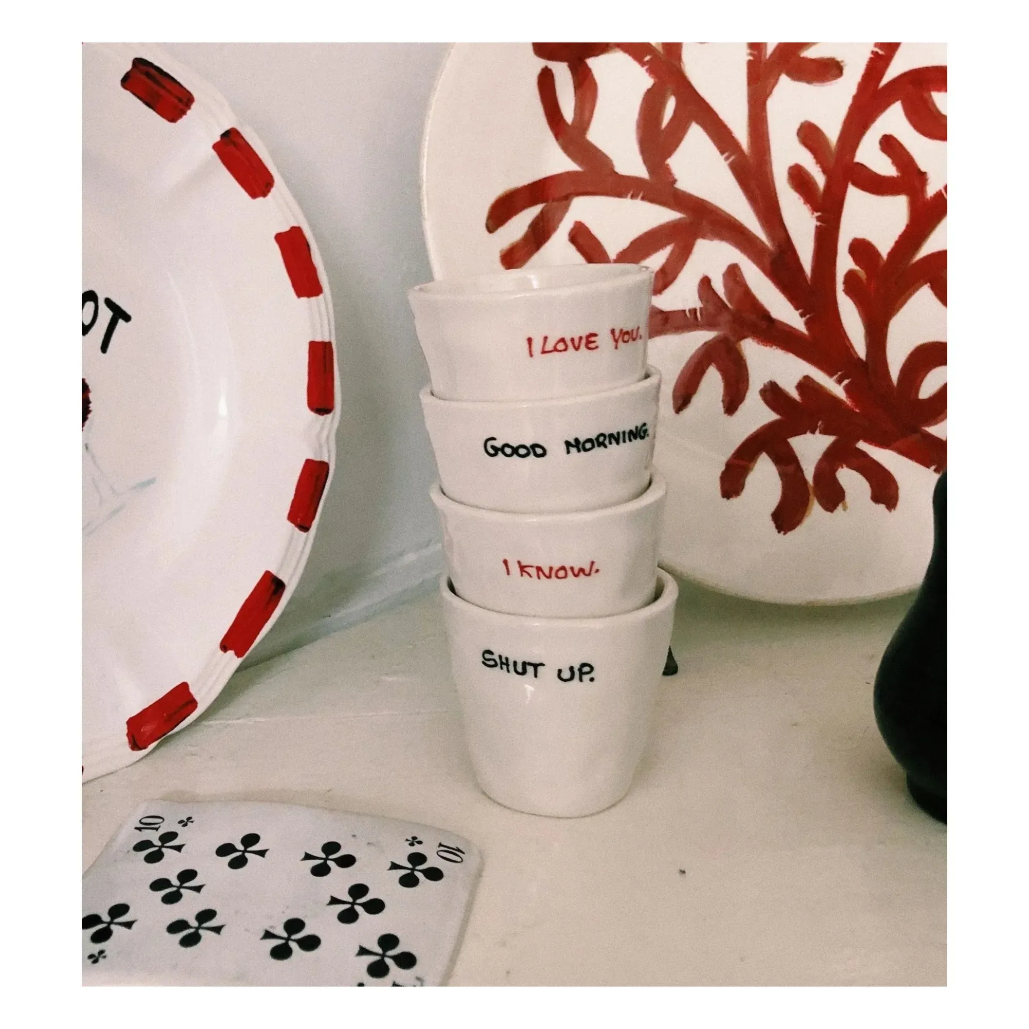 Good Morning Espresso Cup - Cream, Ceramic alternate view
