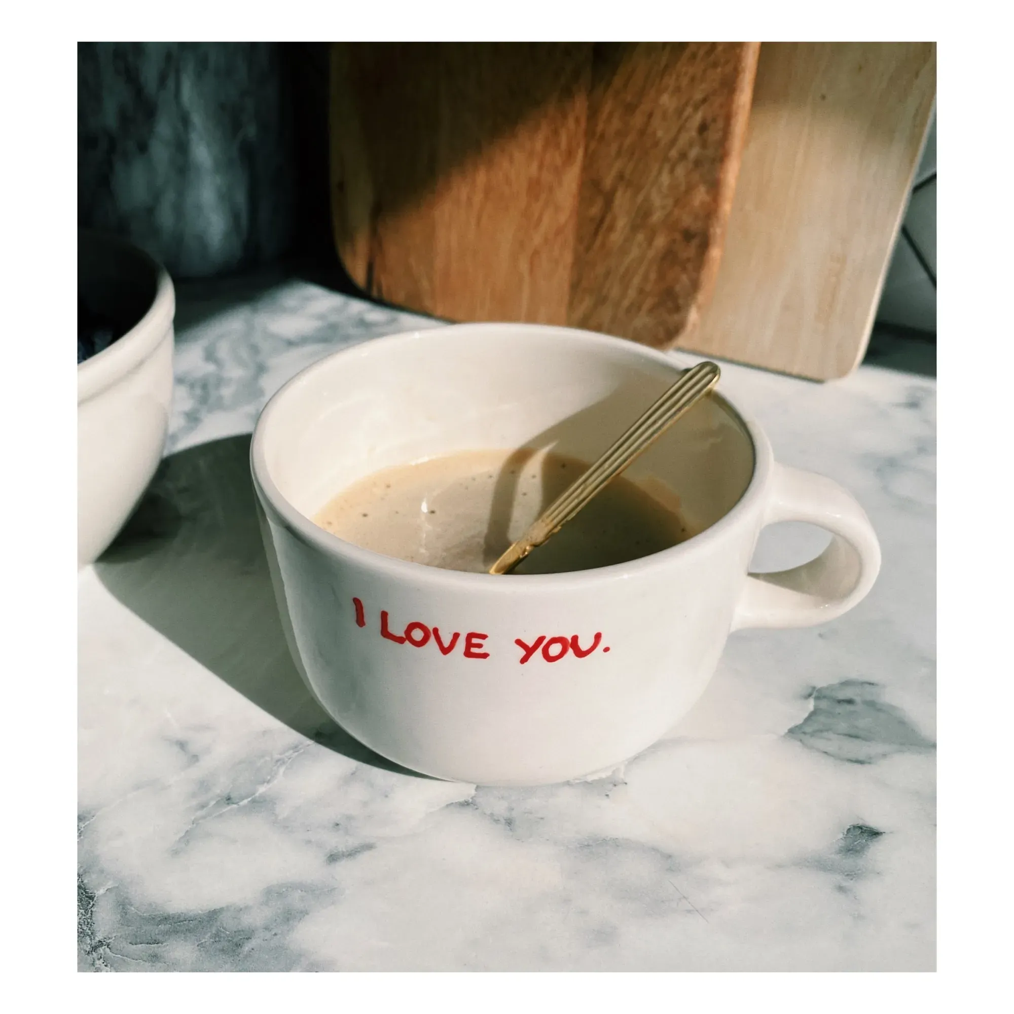 I Love You Mug - Cream, Ceramic alternate view