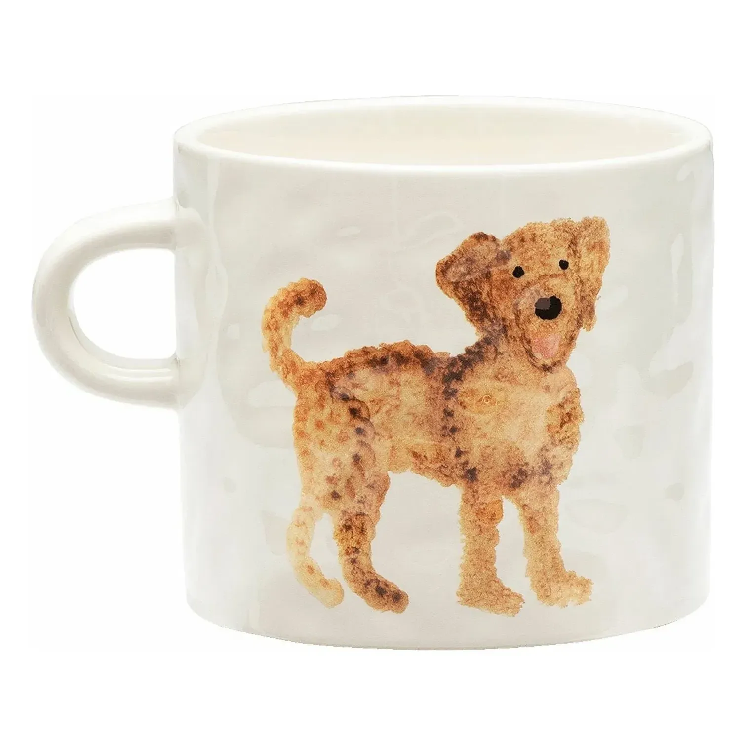 Labradoodle Mug - White, Stoneware product