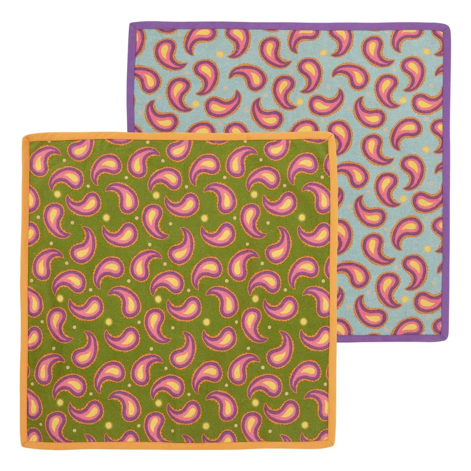 Paisley Set of 2 Napkins - Multicoloured, Organic Cotton product
