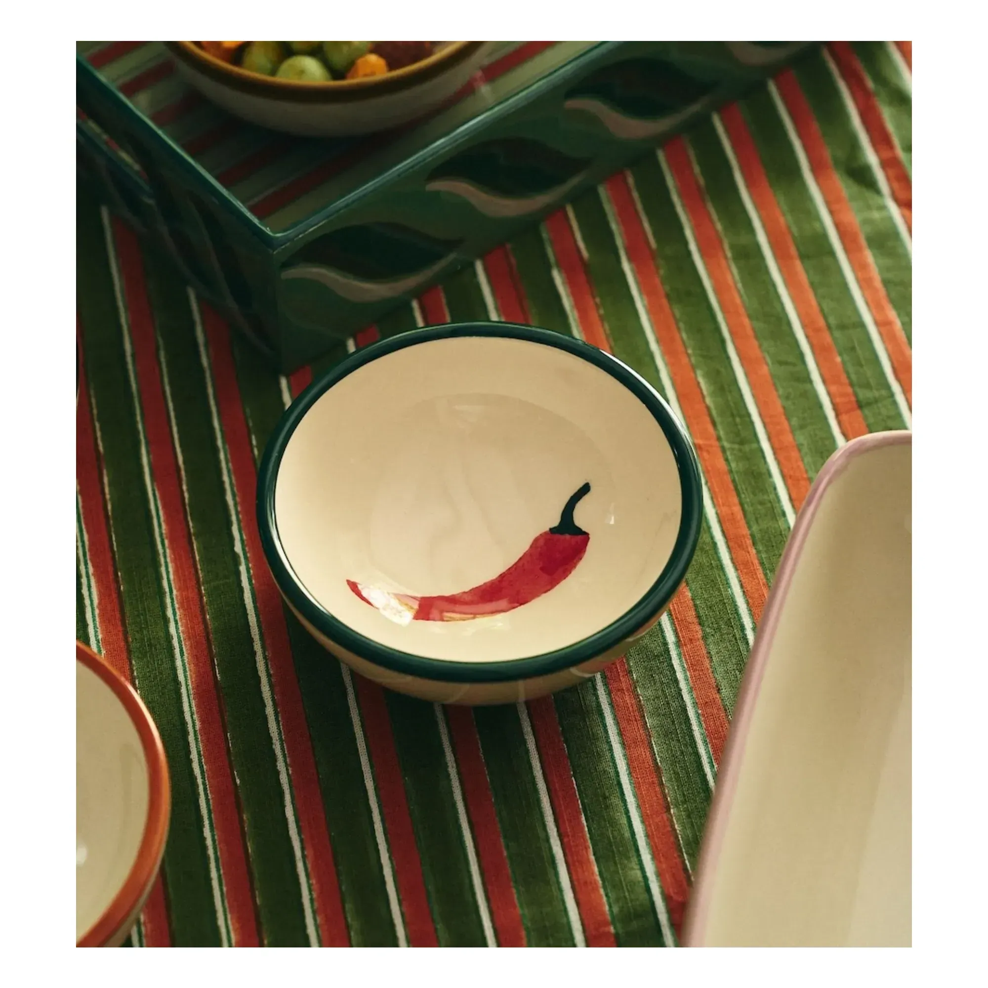Peperoncino Tapas Bowl - Green, Ceramic alternate view