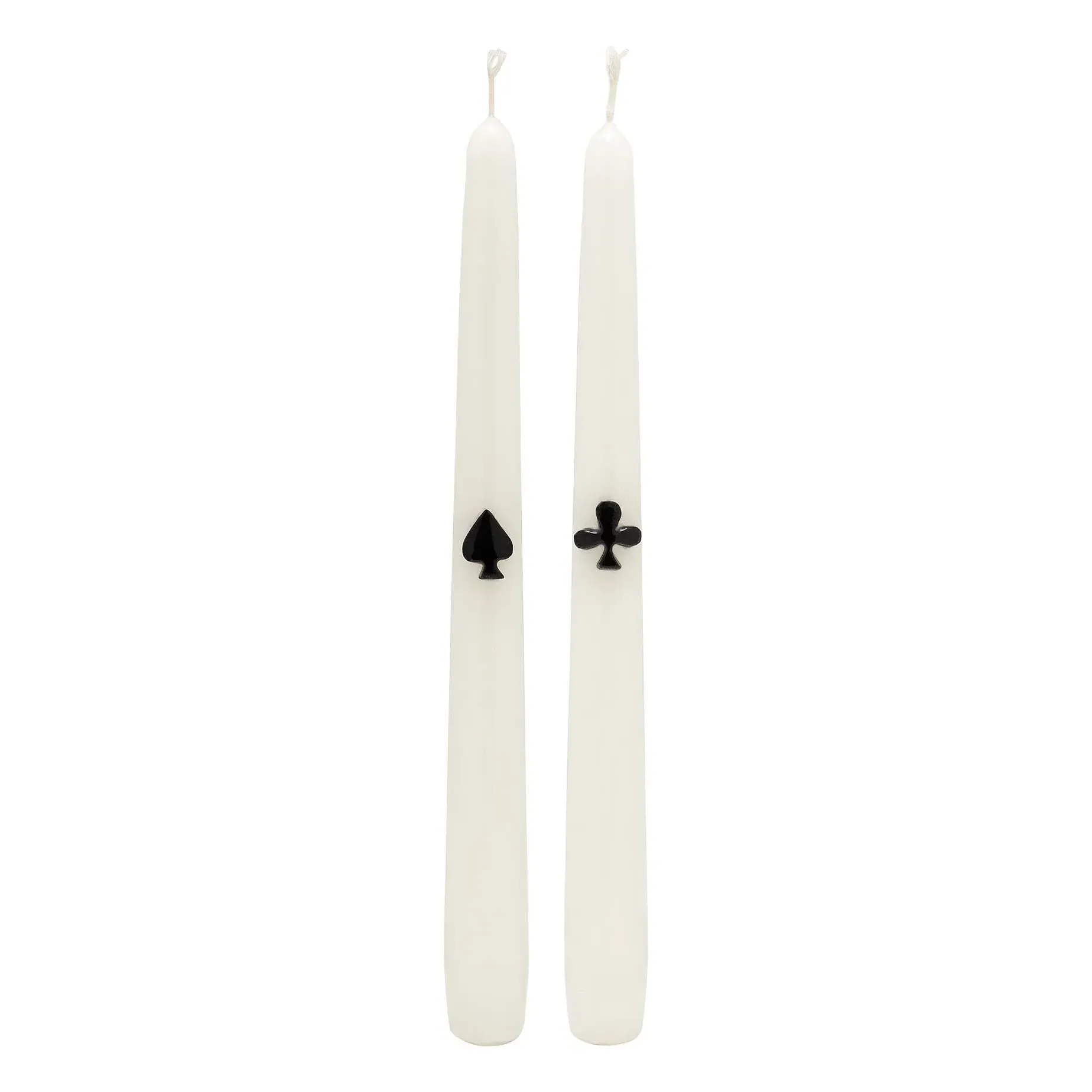 Play Your Cards Set of 2 Pillar Candles - Black, Paraffin product