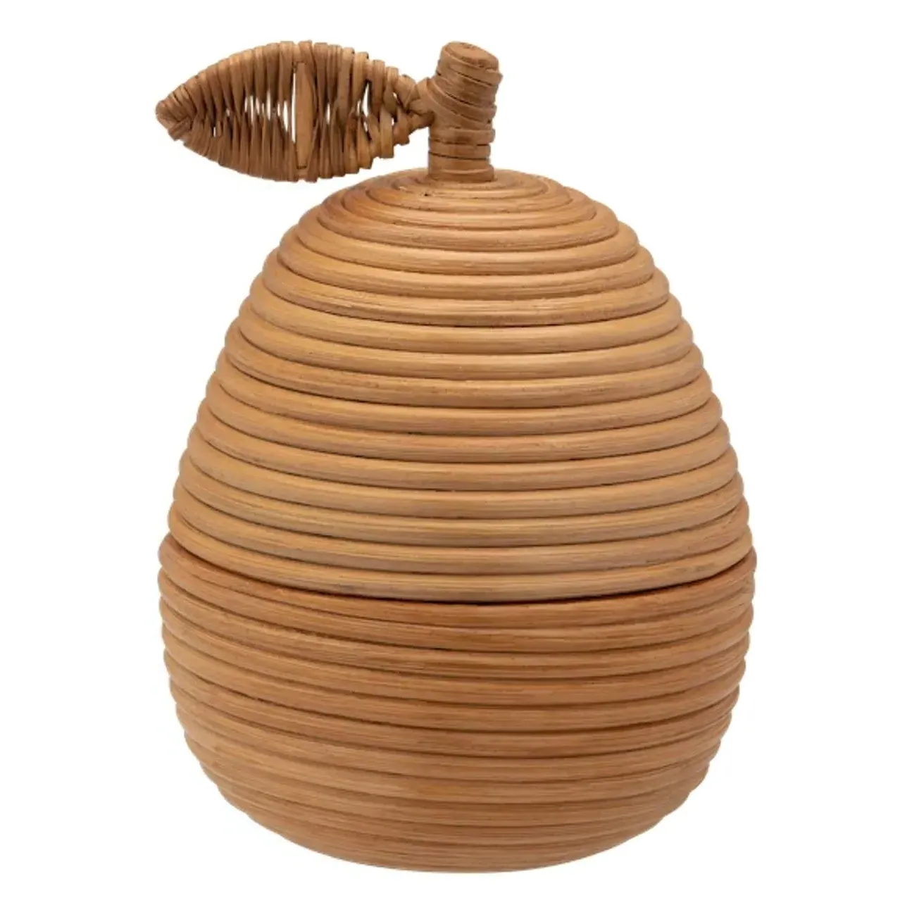 Poire Pear-Shaped Storage Box - Natural, Rattan product