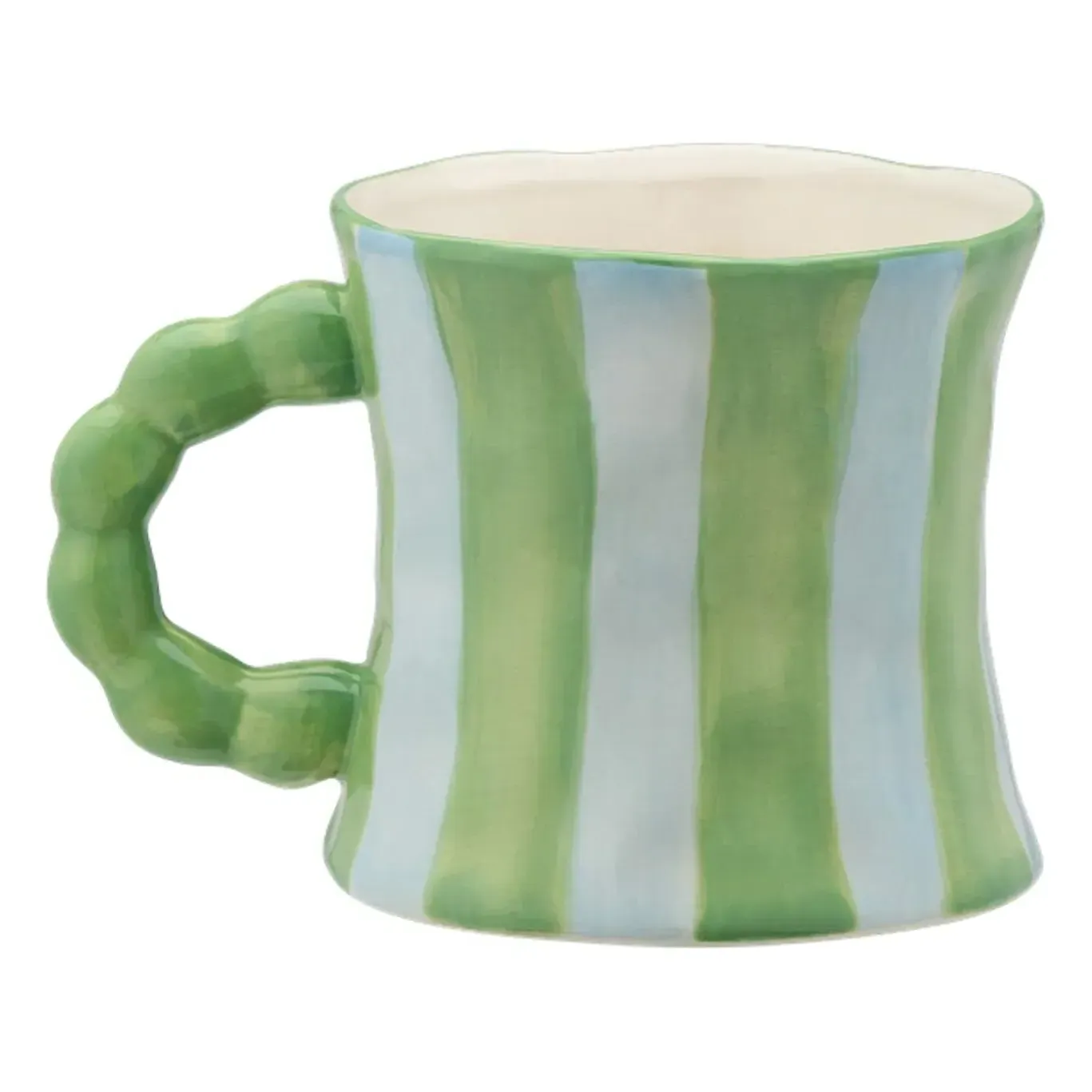 Serene Hand-Painted Ceramic Mug - Green product