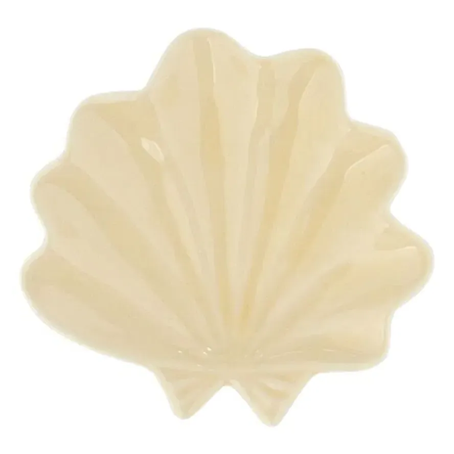 Shell Trinket Dish - Beige, Ceramic product