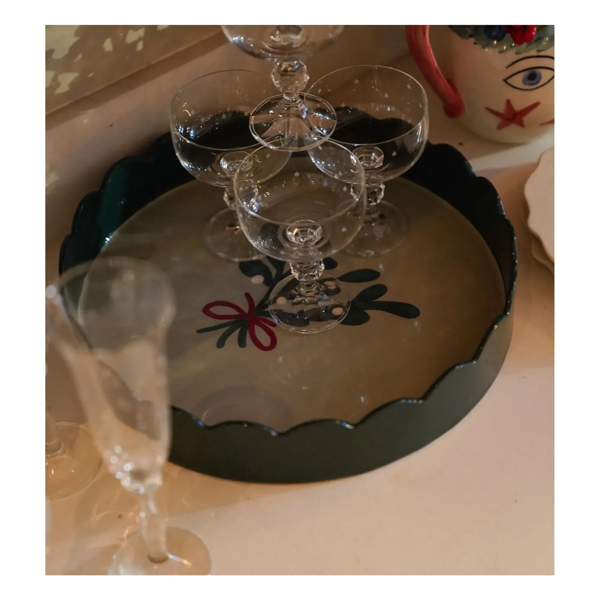 Starry Eve Cocktail Glasses Set of 2 - Transparent, Crystalline Glass alternate view