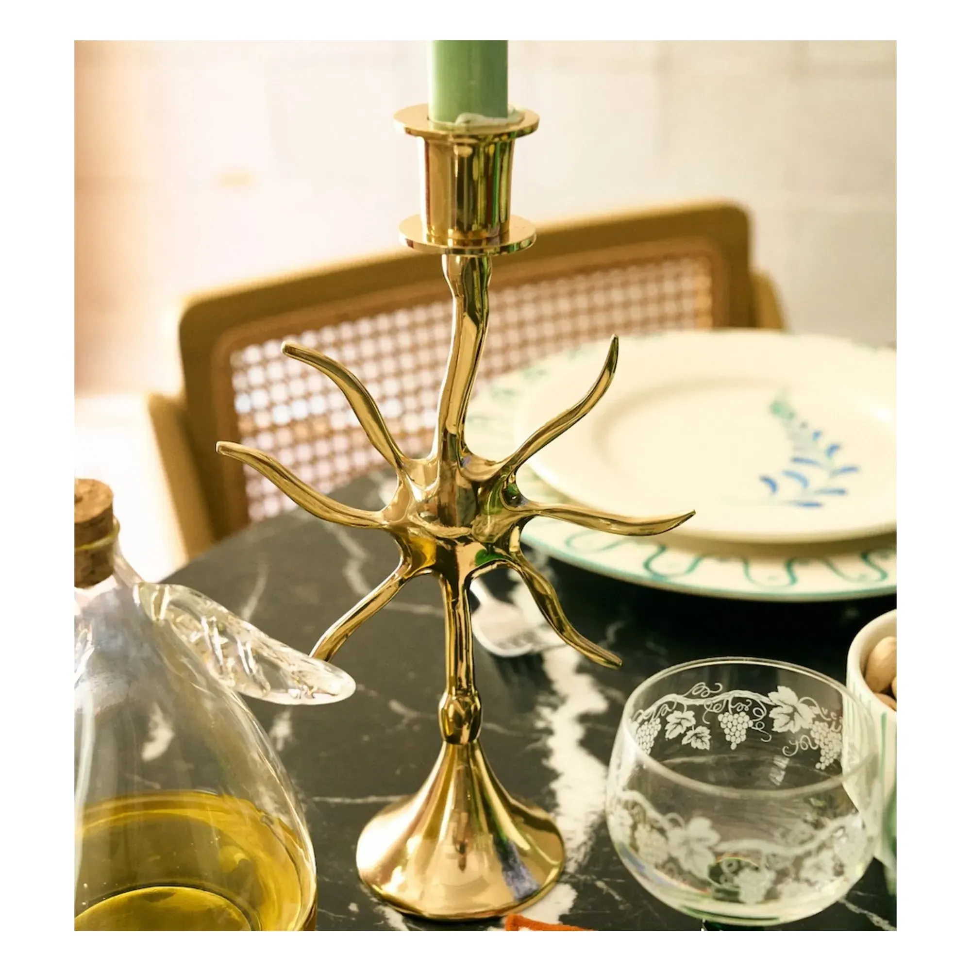 Sunny Candlestick - Gold, Brass alternate view