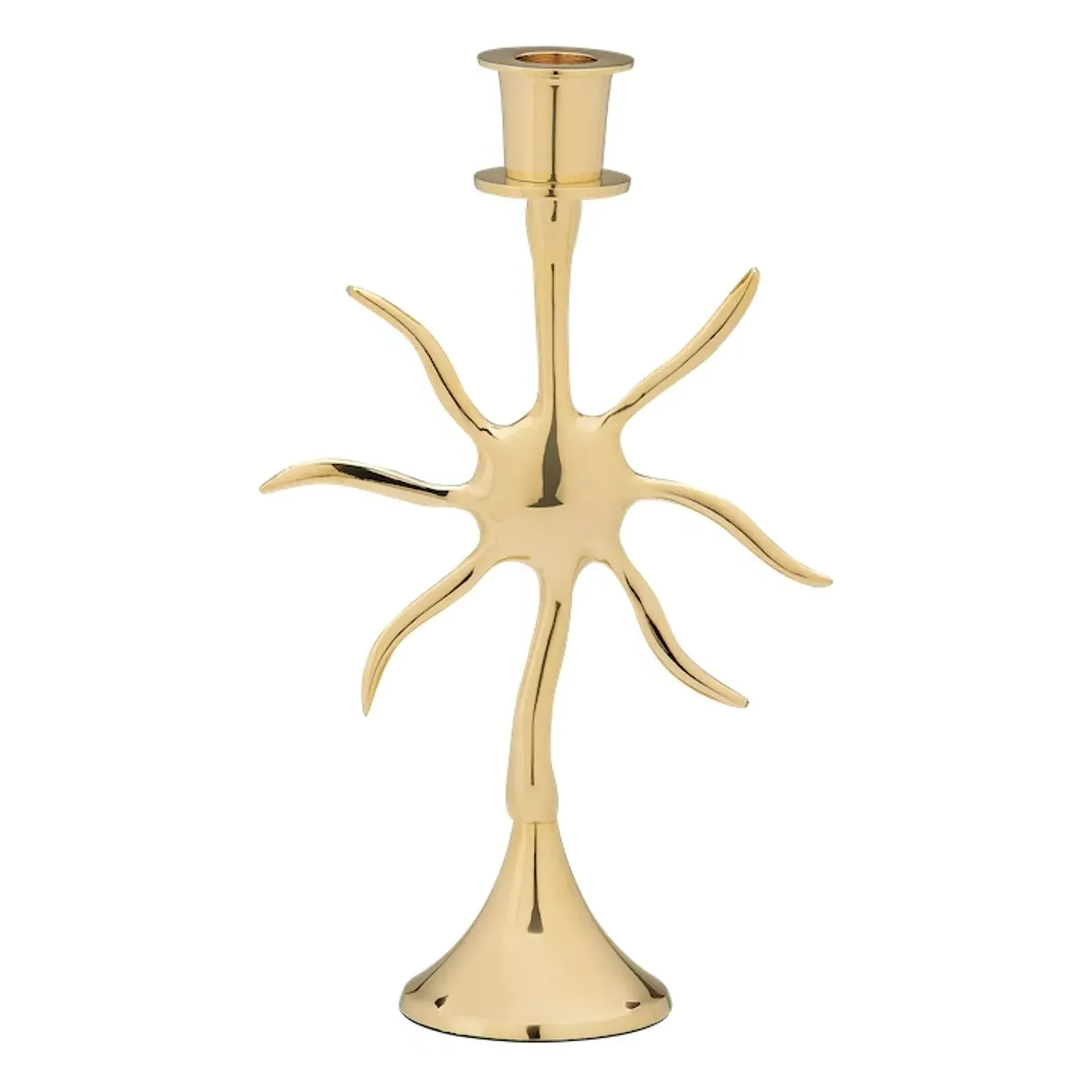 Sunny Candlestick - Gold, Brass product