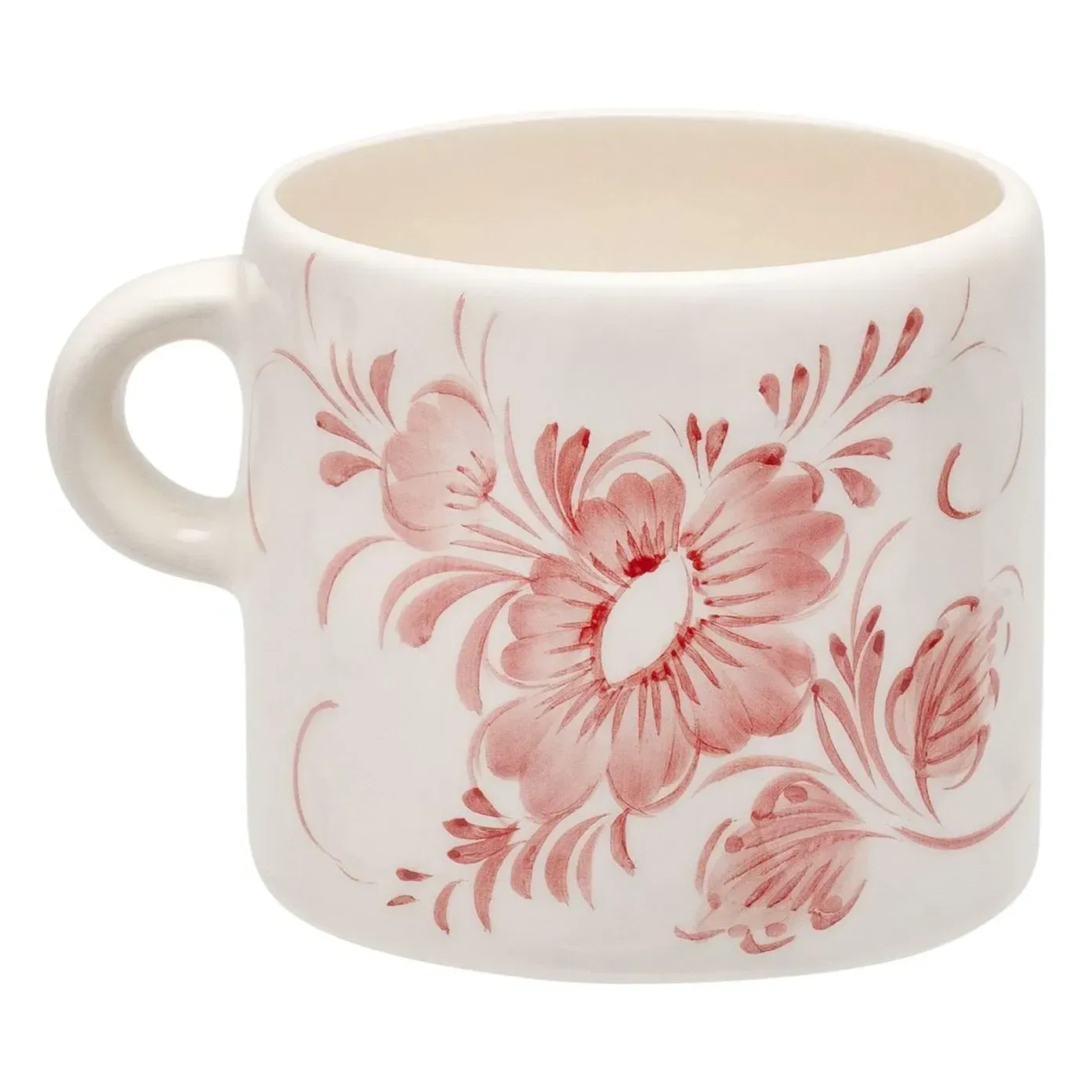 Whimsical Rose Mug - Red, Earthenware product