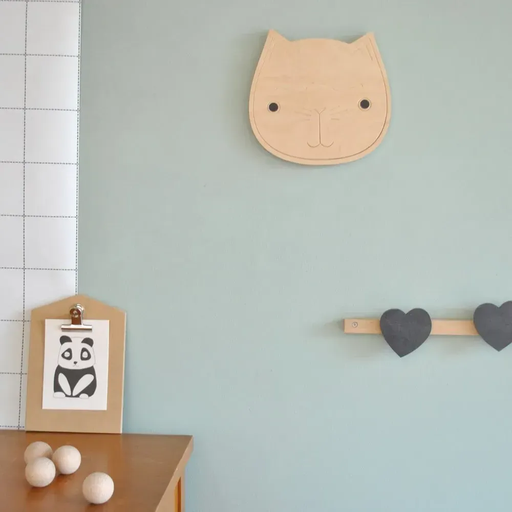 Cat Wall Decoration - Natural, Birch Plywood alternate view
