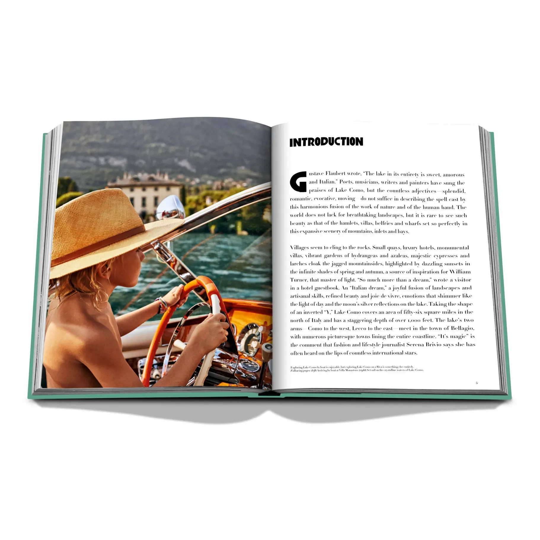 Lake Como Idyll Hardcover Book - Green alternate view