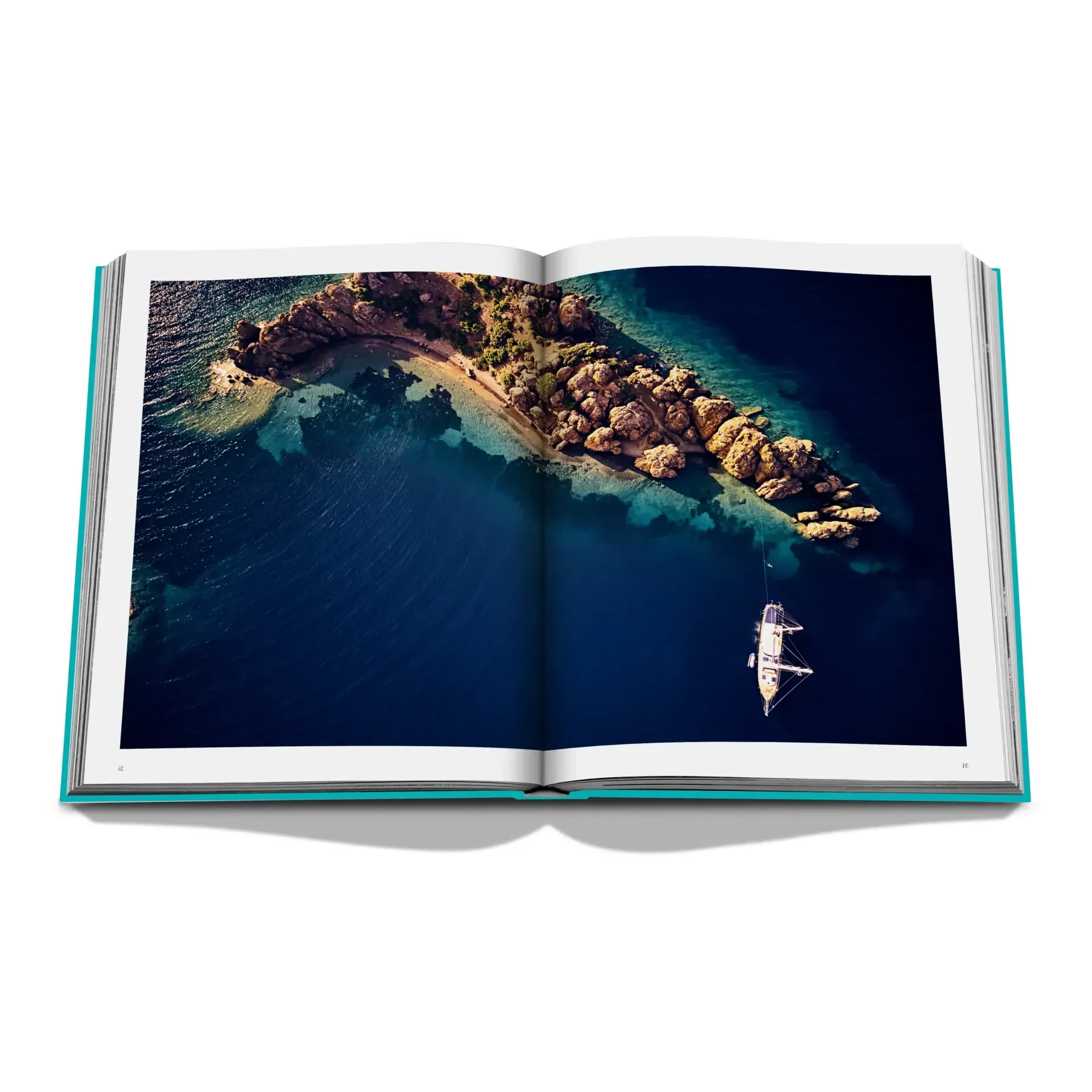 Turquoise Coast Hardcover Coffee Table Book - Multicoloured, Linen alternate view