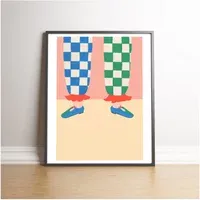 Atelier Mave 'Follow These Shoes' Art Print - Cream alternate view