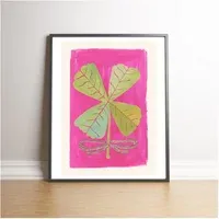 Atelier Mave 'My Luck' Art Print - Fuchsia alternate view