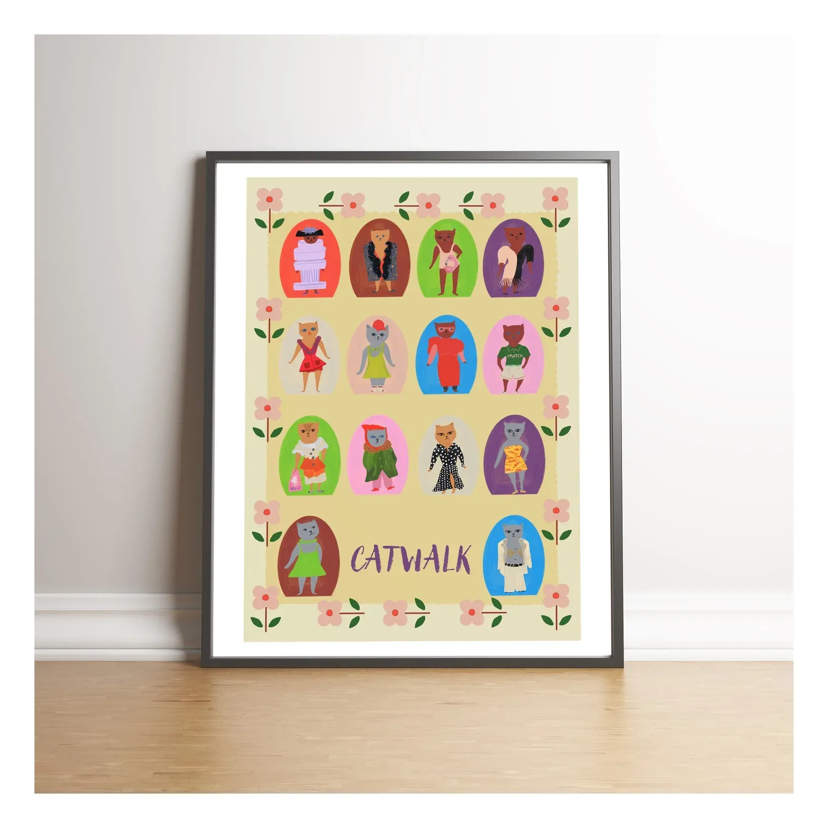 Catwalk A3 Art Print - Beige product