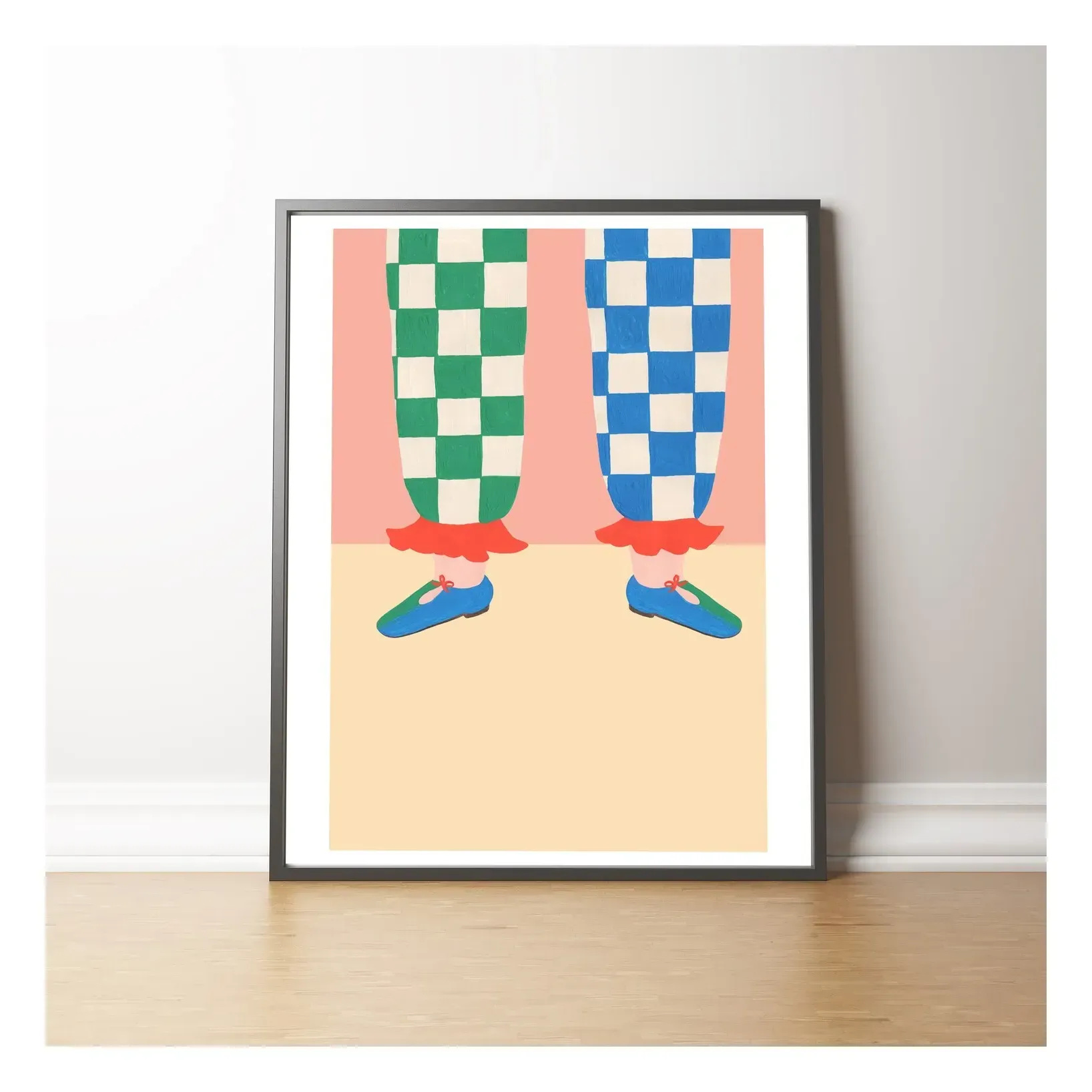 Follow These Shoes Art Poster - Cream product