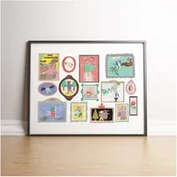 One Big Family Art Print - Ecru alternate view
