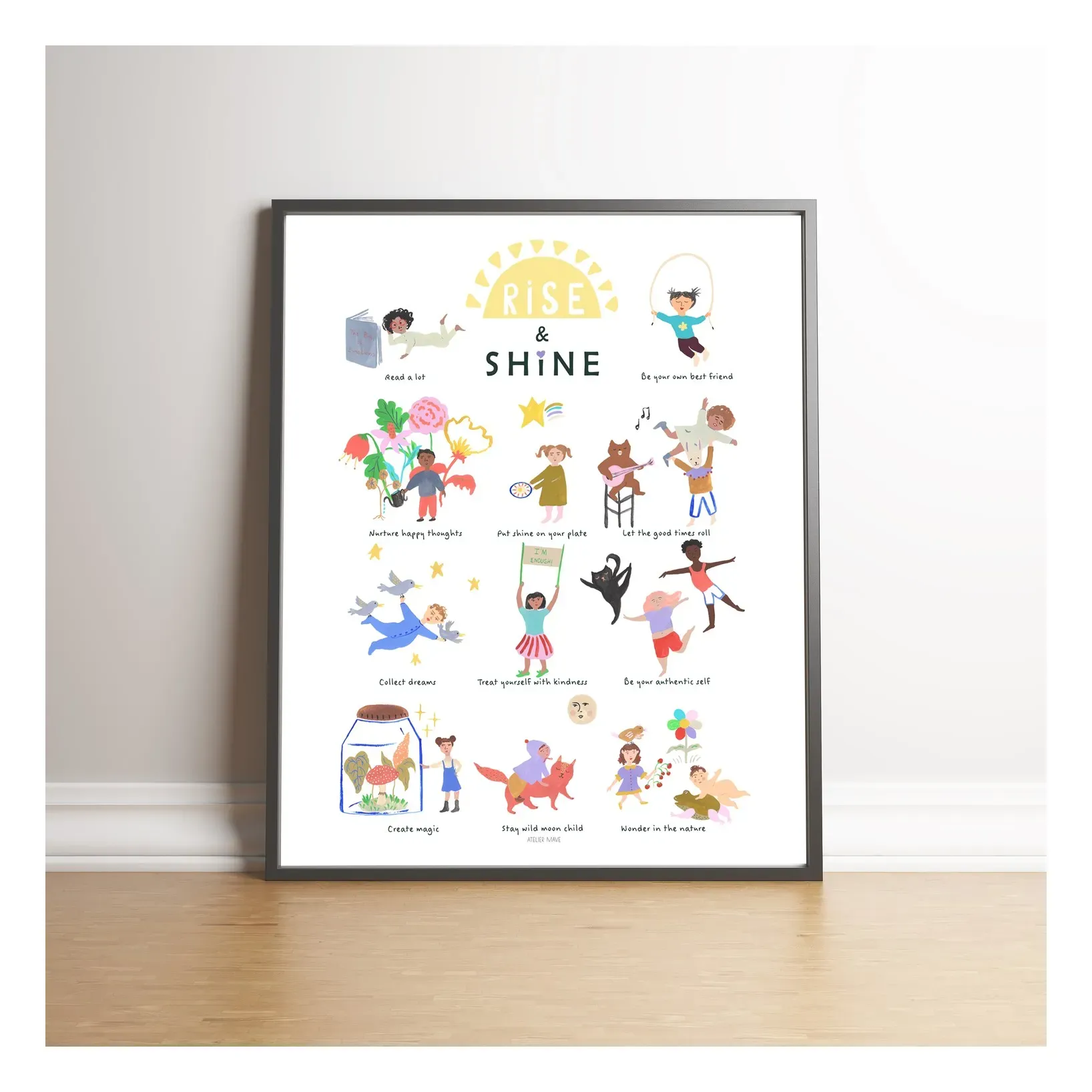 Rise & Shine Poster - Ecru product