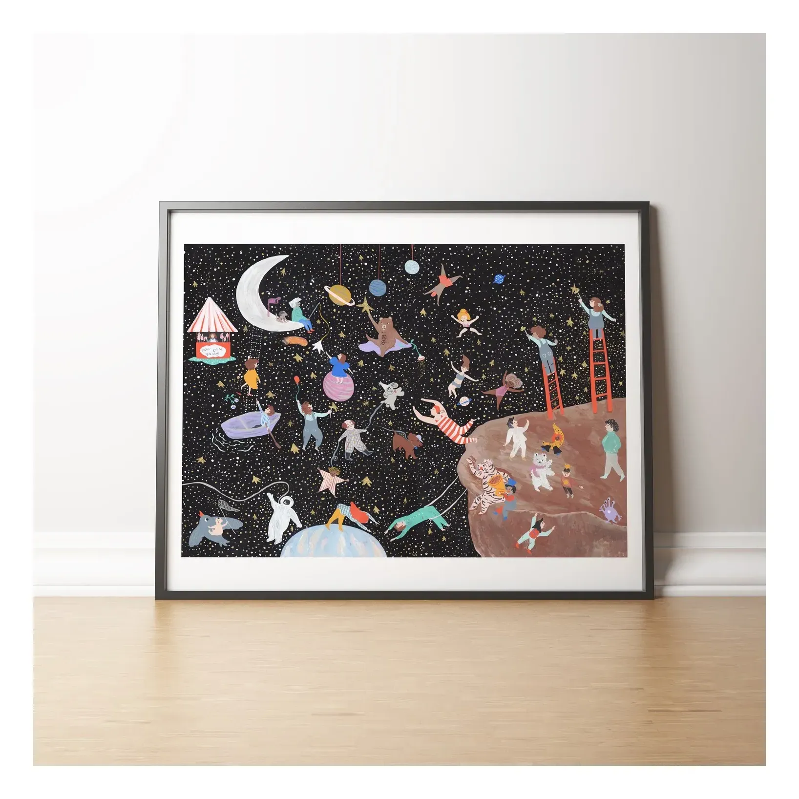 Space Fine Art Print - Midnight Blue product