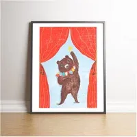 The Show Fine Art Print - Light Blue alternate view